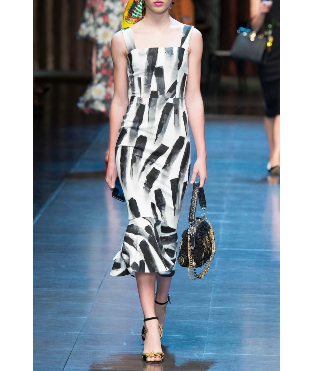 DOLCE&GABBANA Белое коктейльное платье, фото 3
