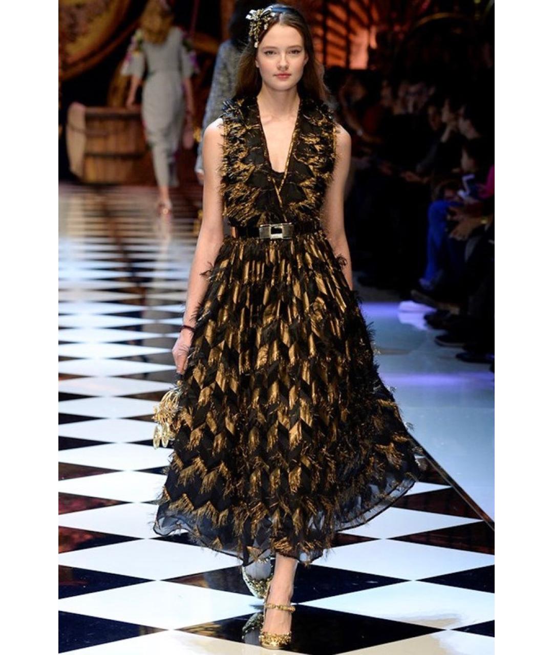DOLCE&GABBANA Черное вечернее платье, фото 2
