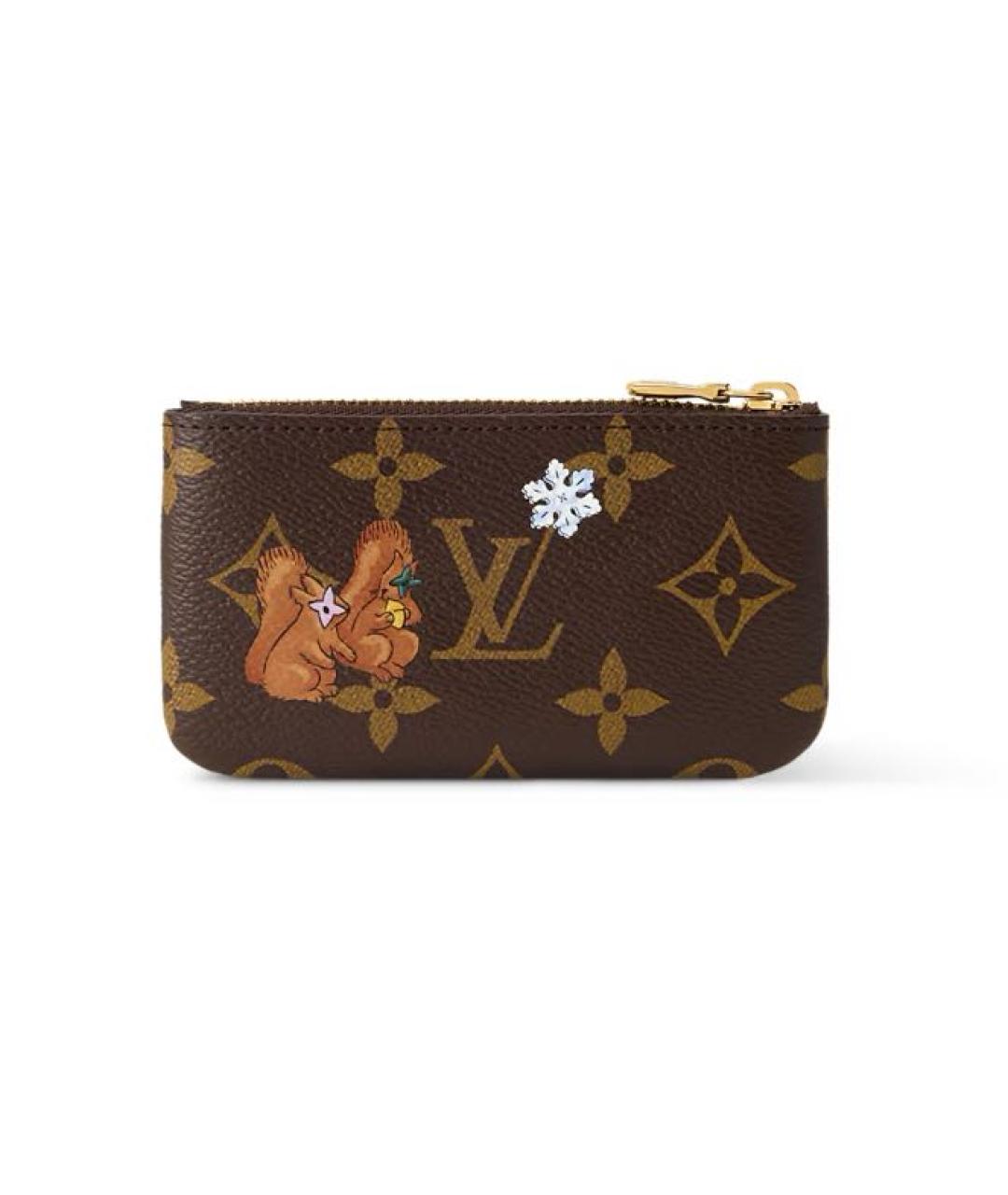 LOUIS VUITTON Коричневая ключница, фото 4
