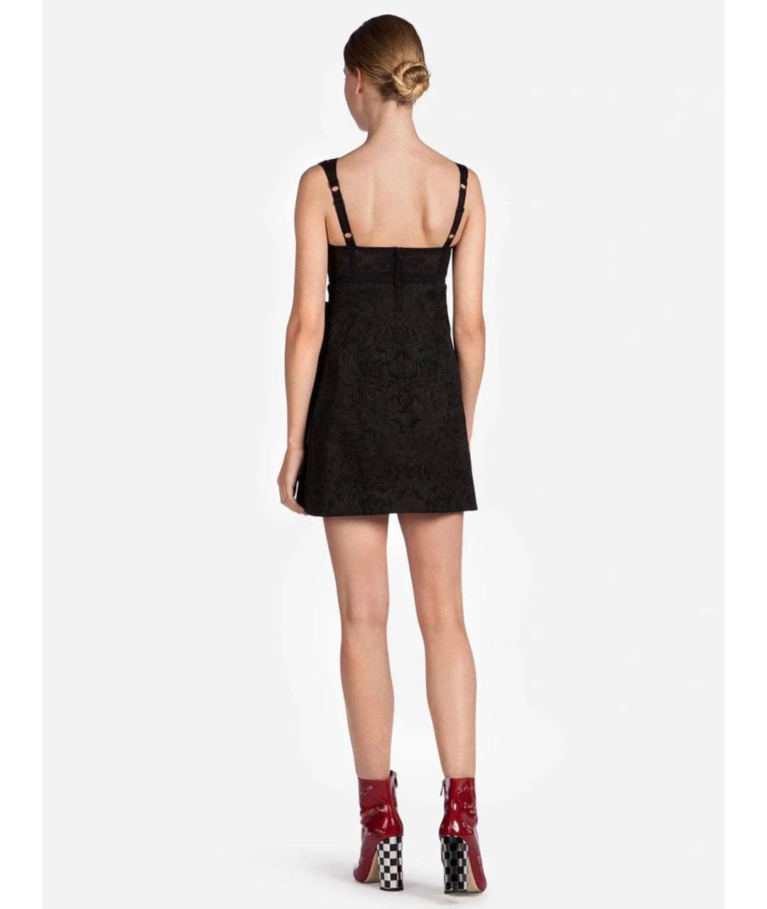 DOLCE&GABBANA Черное коктейльное платье, фото 3