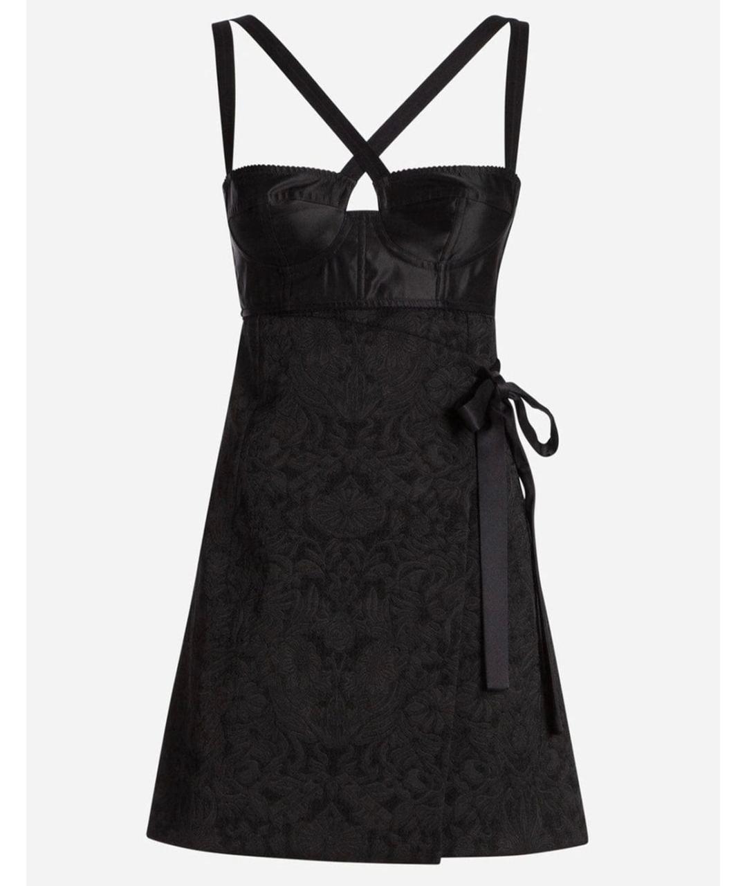 DOLCE&GABBANA Черное коктейльное платье, фото 4