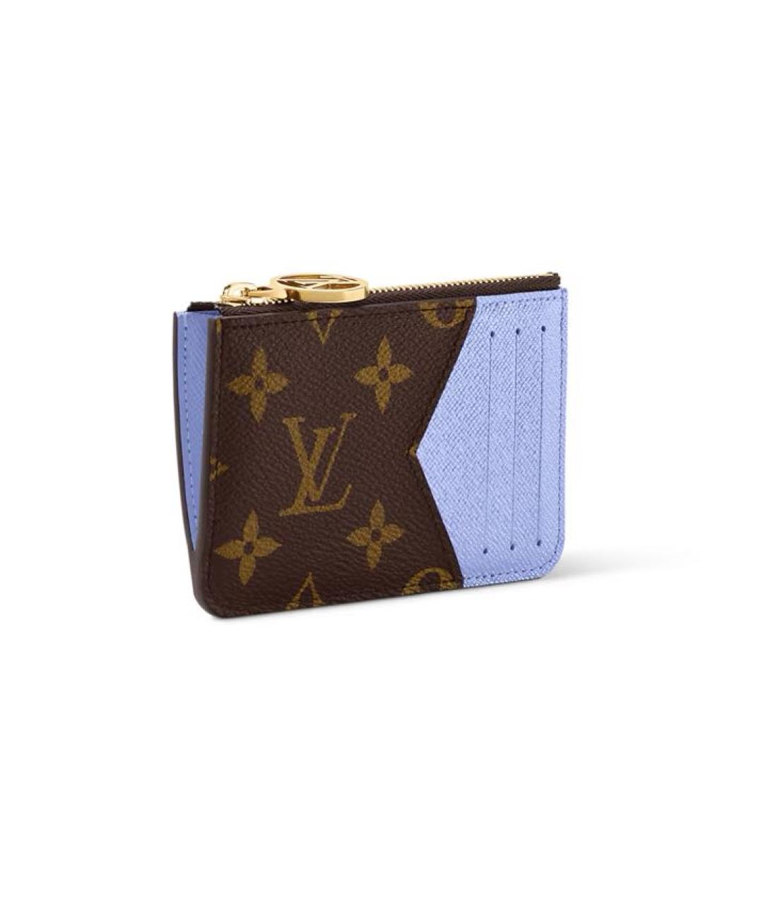 LOUIS VUITTON Коричневый кожаный кардхолдер, фото 2