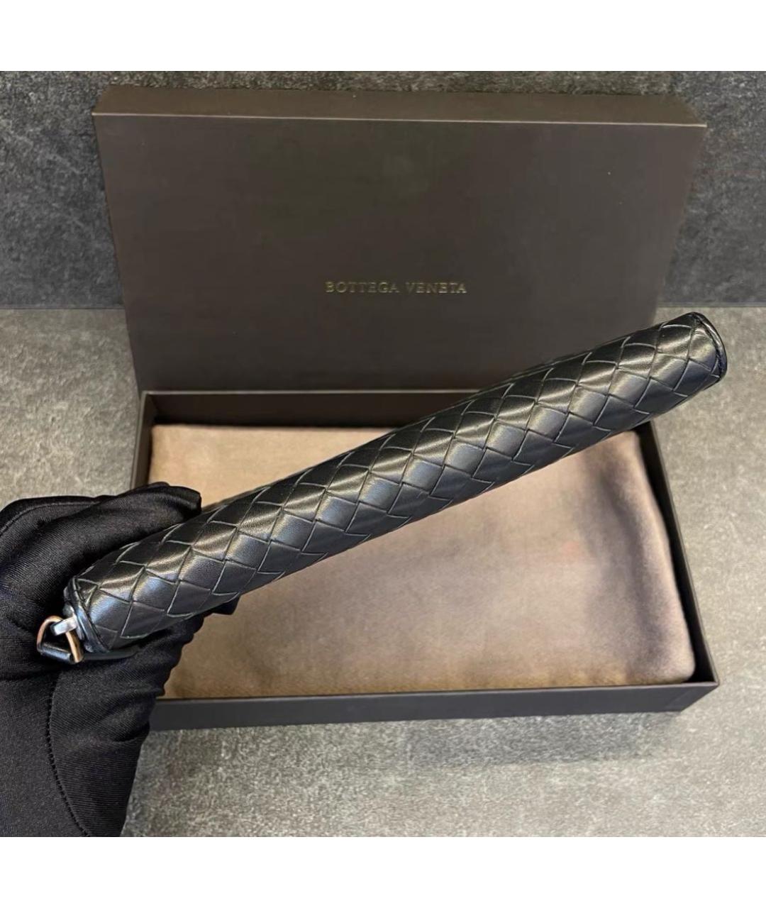 BOTTEGA VENETA Черный кожаный кошелек, фото 4