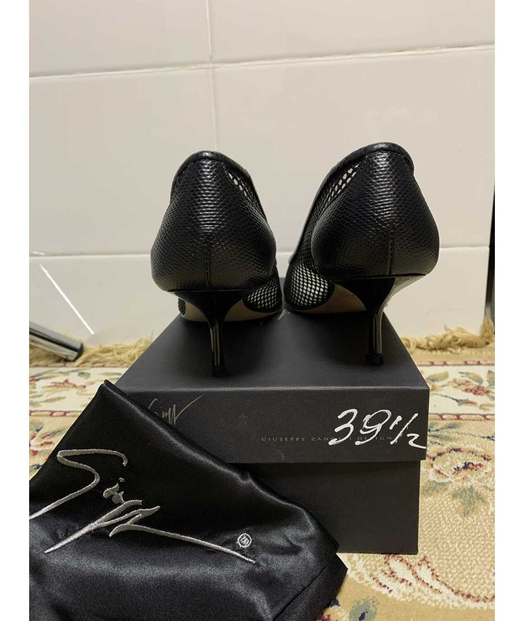 GIUSEPPE ZANOTTI DESIGN Черные кожаные туфли, фото 3
