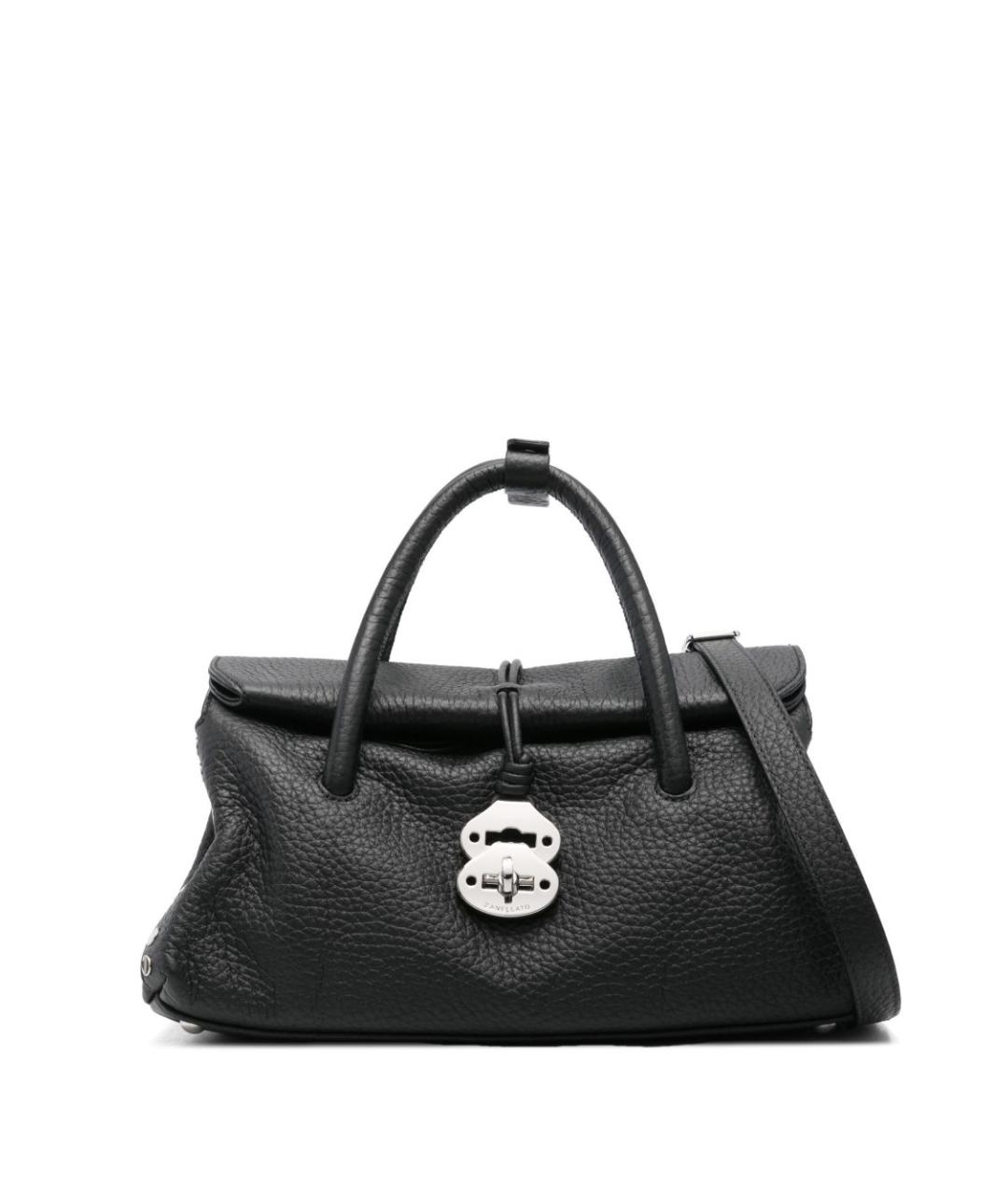 ZANELLATO Черная кожаная сумка тоут, фото 1