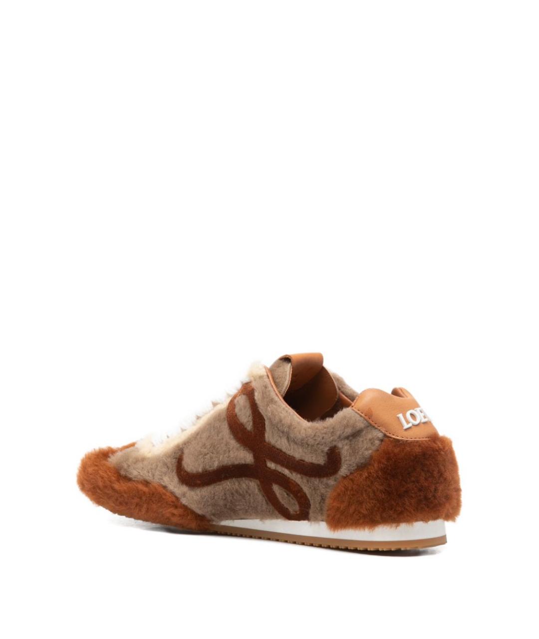 LOEWE Коричневые кроссовки, фото 2