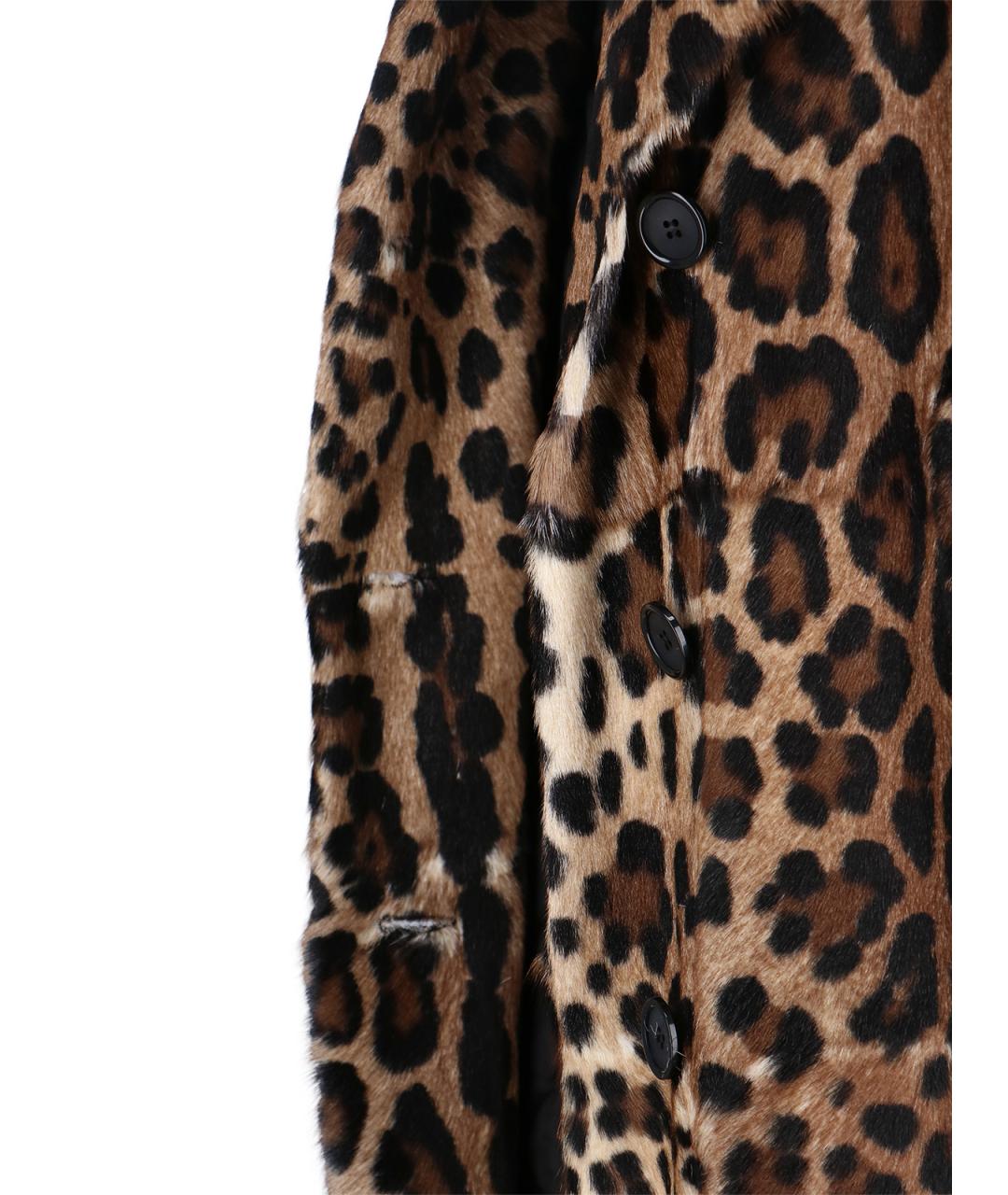 DOLCE&GABBANA Мульти кожаное пальто, фото 5
