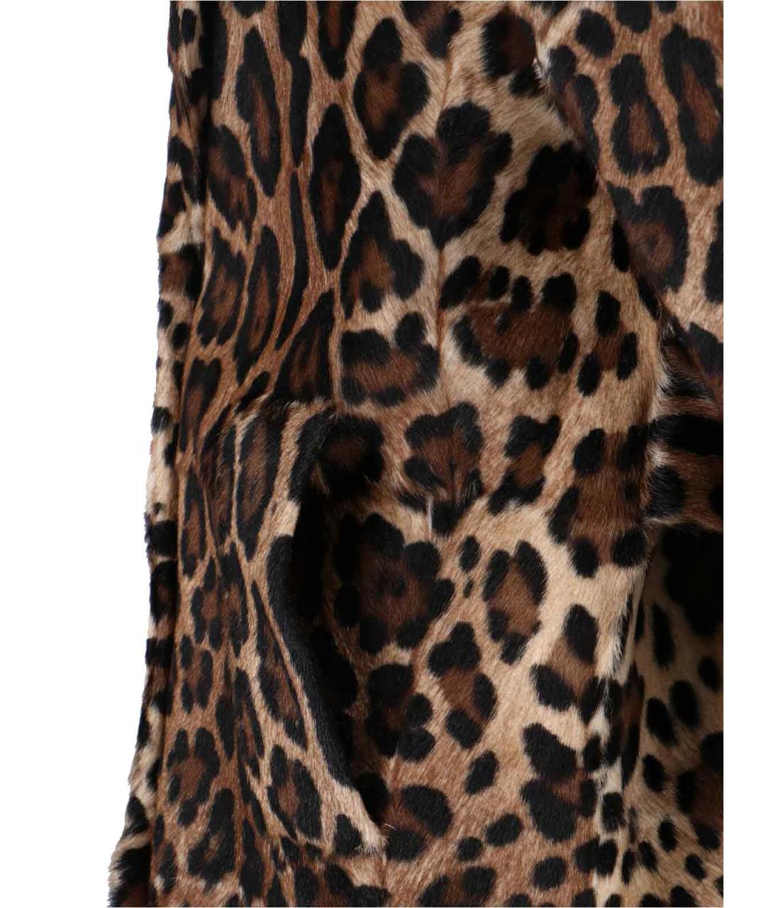 DOLCE&GABBANA Мульти кожаное пальто, фото 4