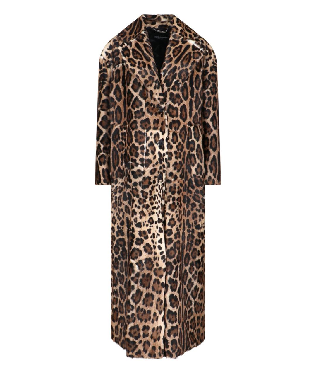 DOLCE&GABBANA Мульти кожаное пальто, фото 1