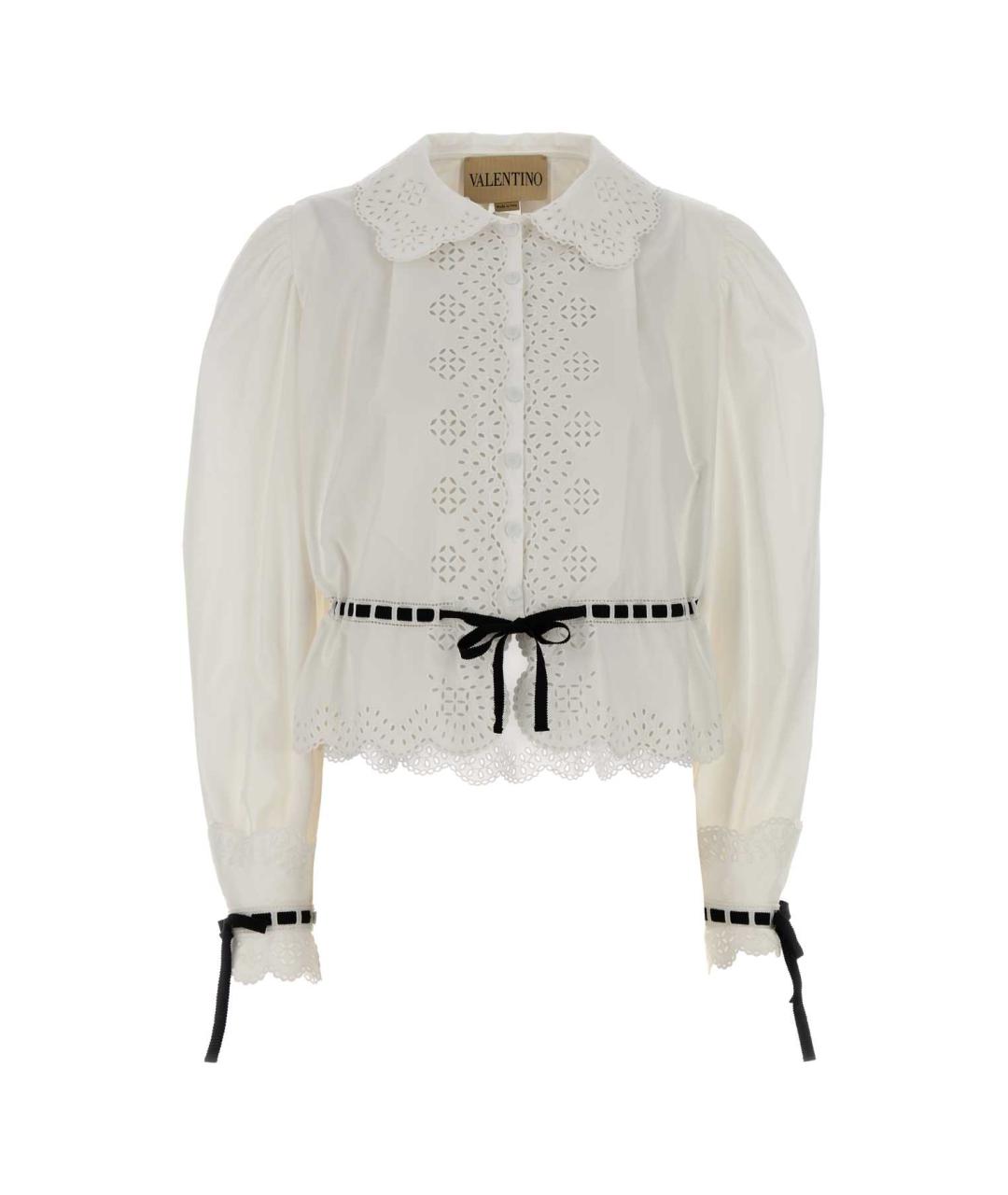 VALENTINO Белая хлопковая рубашка, фото 1