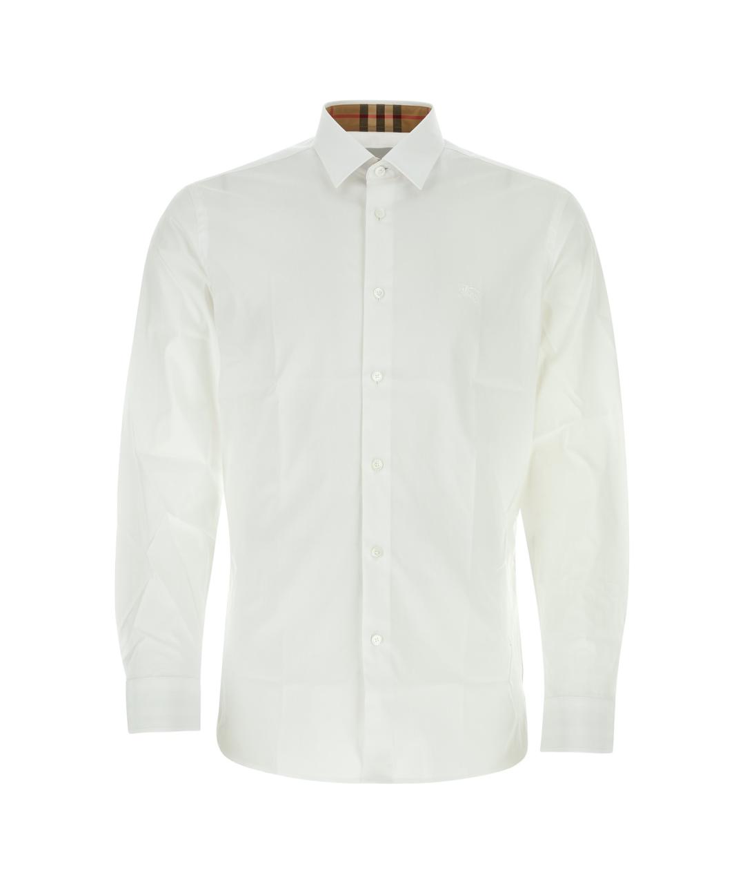 BURBERRY Белая хлопковая кэжуал рубашка, фото 1