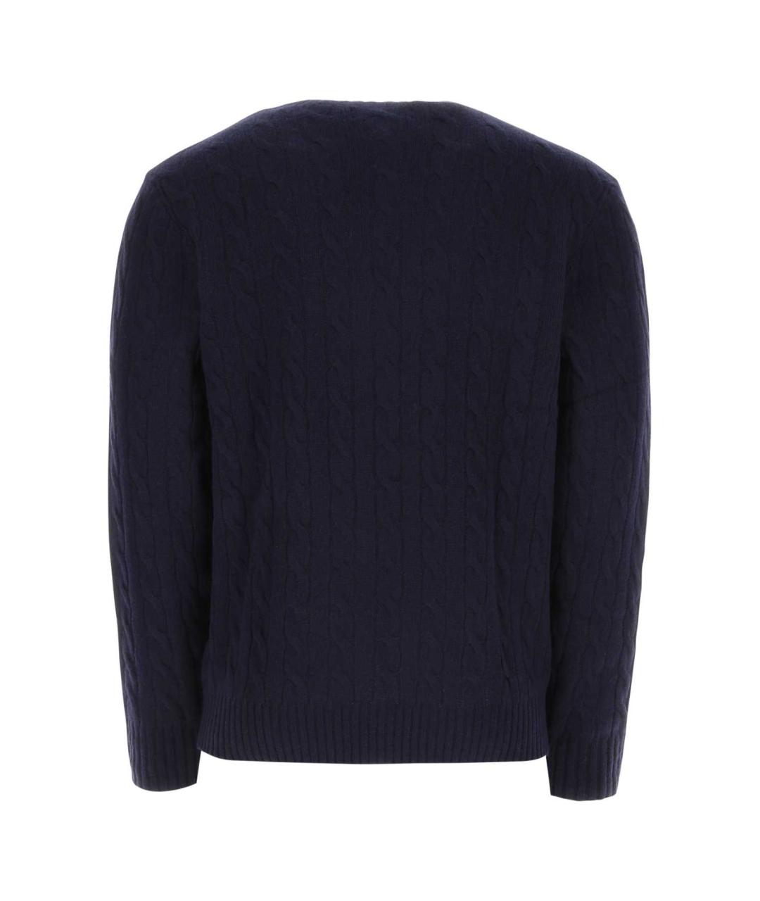 POLO RALPH LAUREN Темно-синий шерстяной джемпер / свитер, фото 2