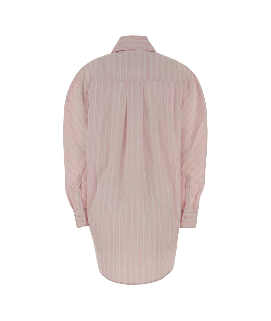 JACQUEMUS Розовая хлопковая рубашка, фото 2