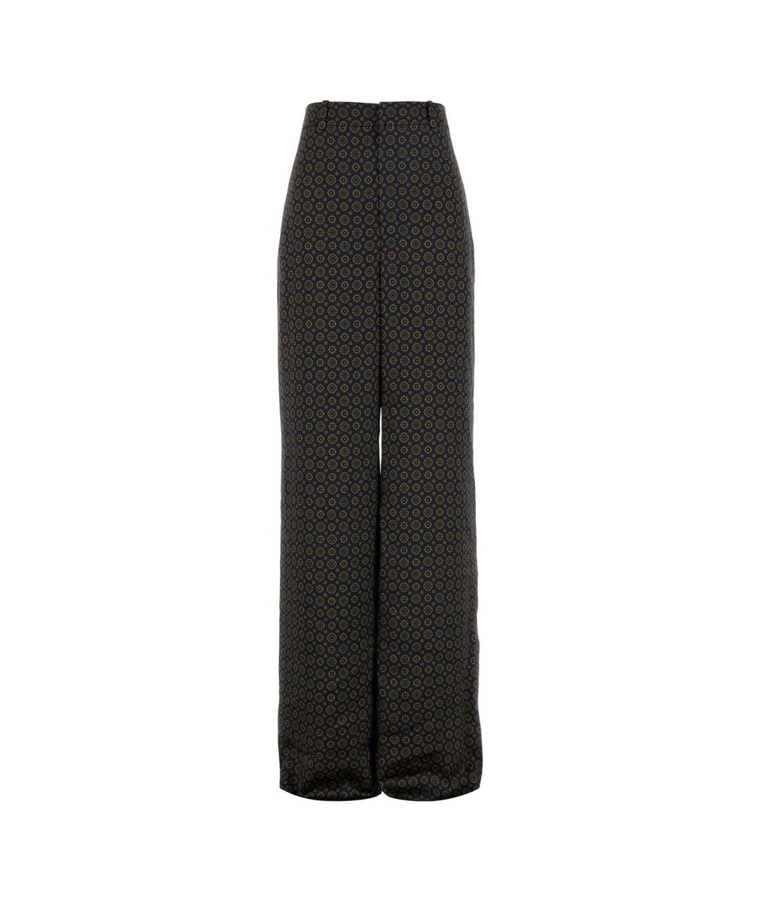 SAINT LAURENT Мульти вискозные прямые брюки, фото 1