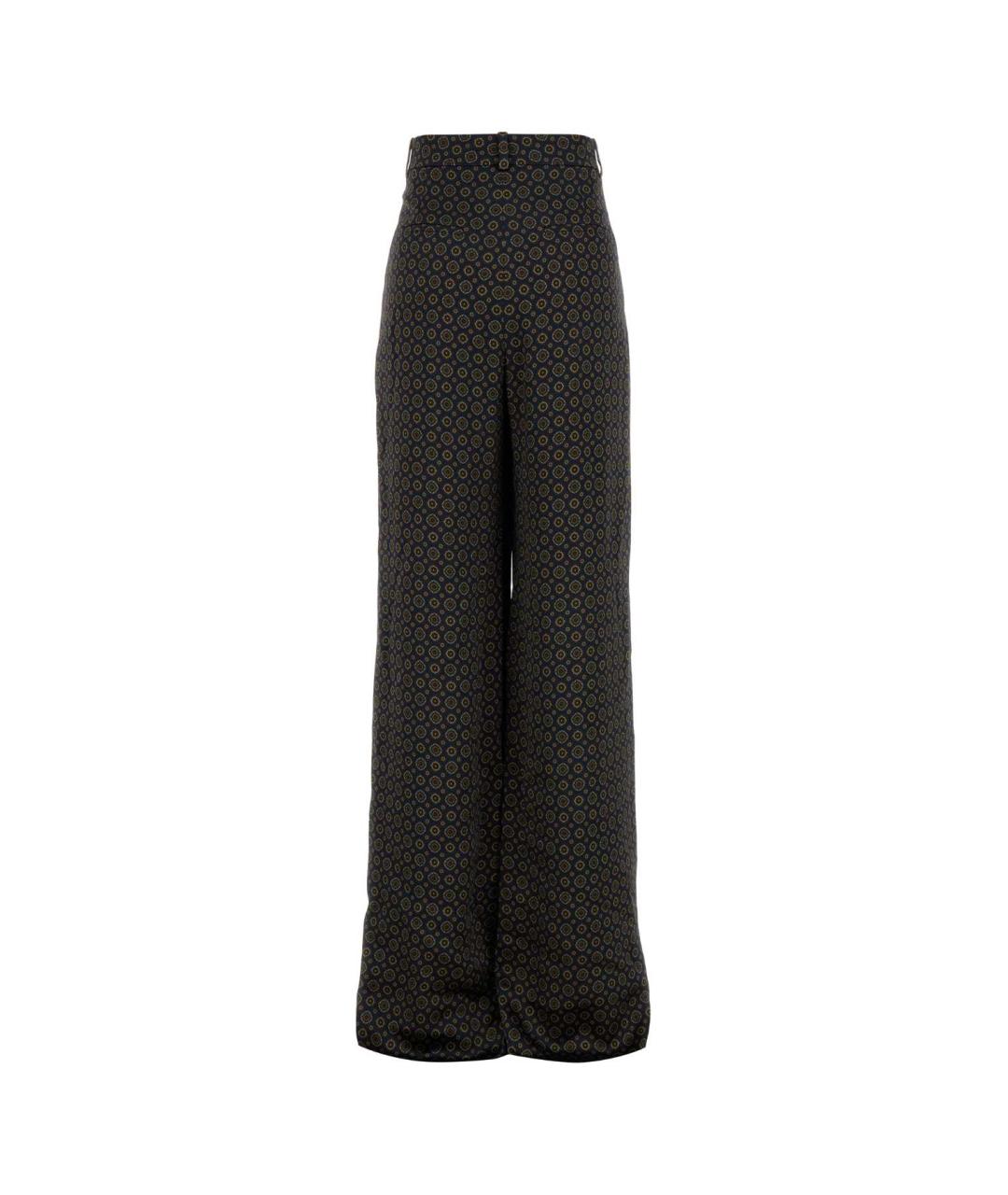 SAINT LAURENT Мульти вискозные прямые брюки, фото 2