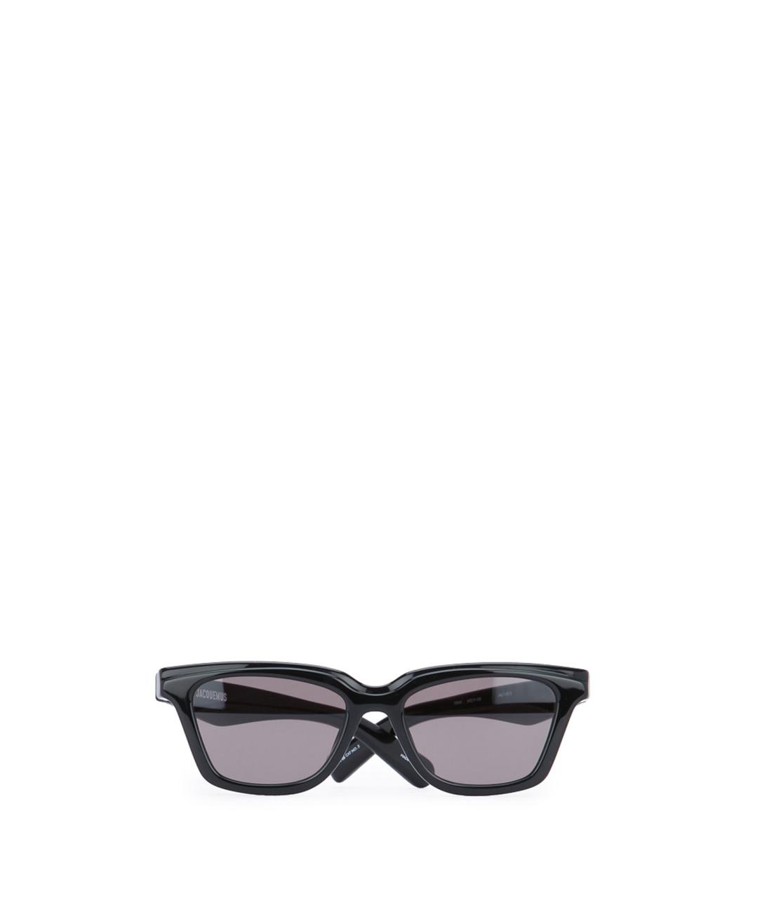 JACQUEMUS Черные пластиковые солнцезащитные очки, фото 2