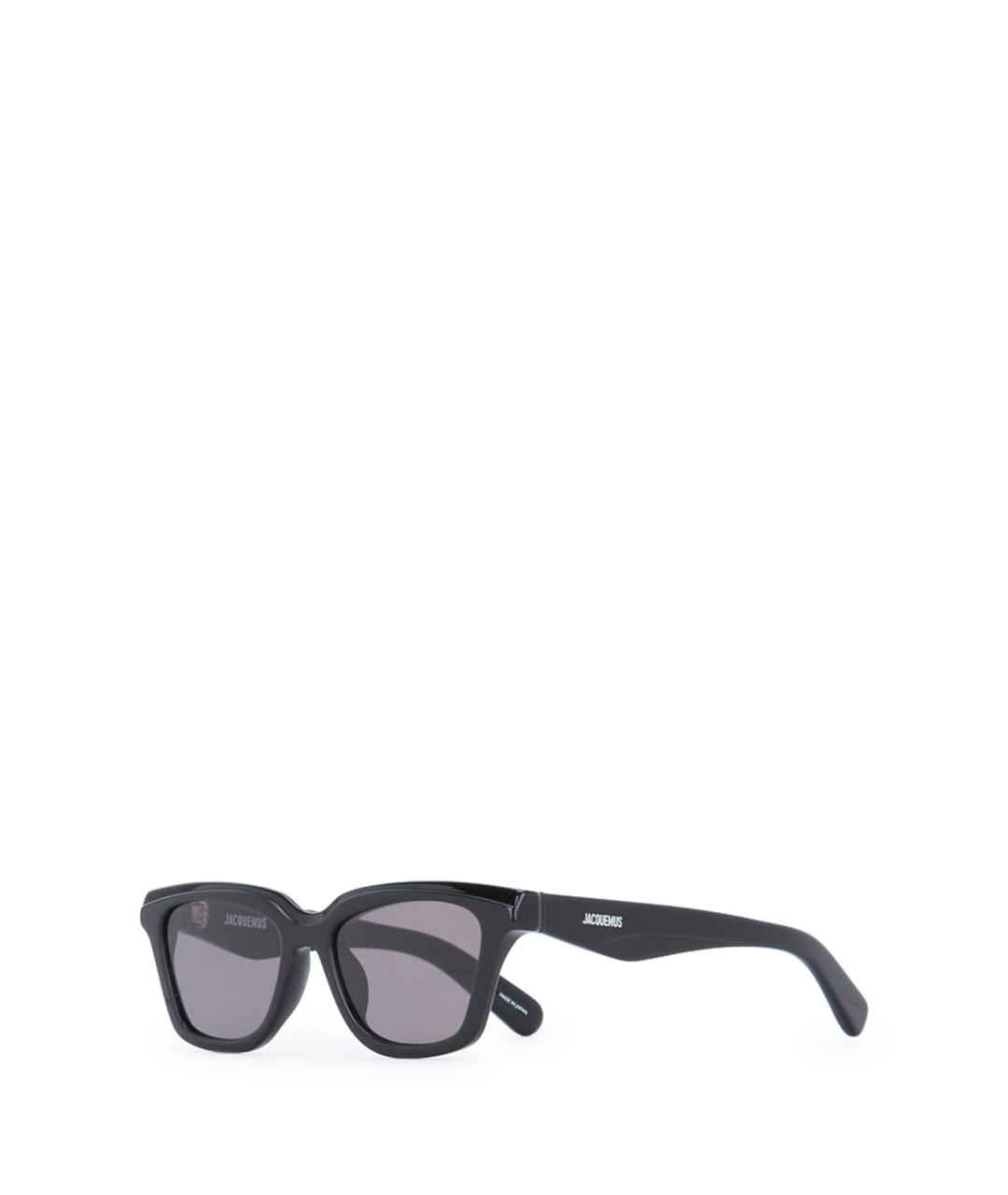 JACQUEMUS Черные пластиковые солнцезащитные очки, фото 1