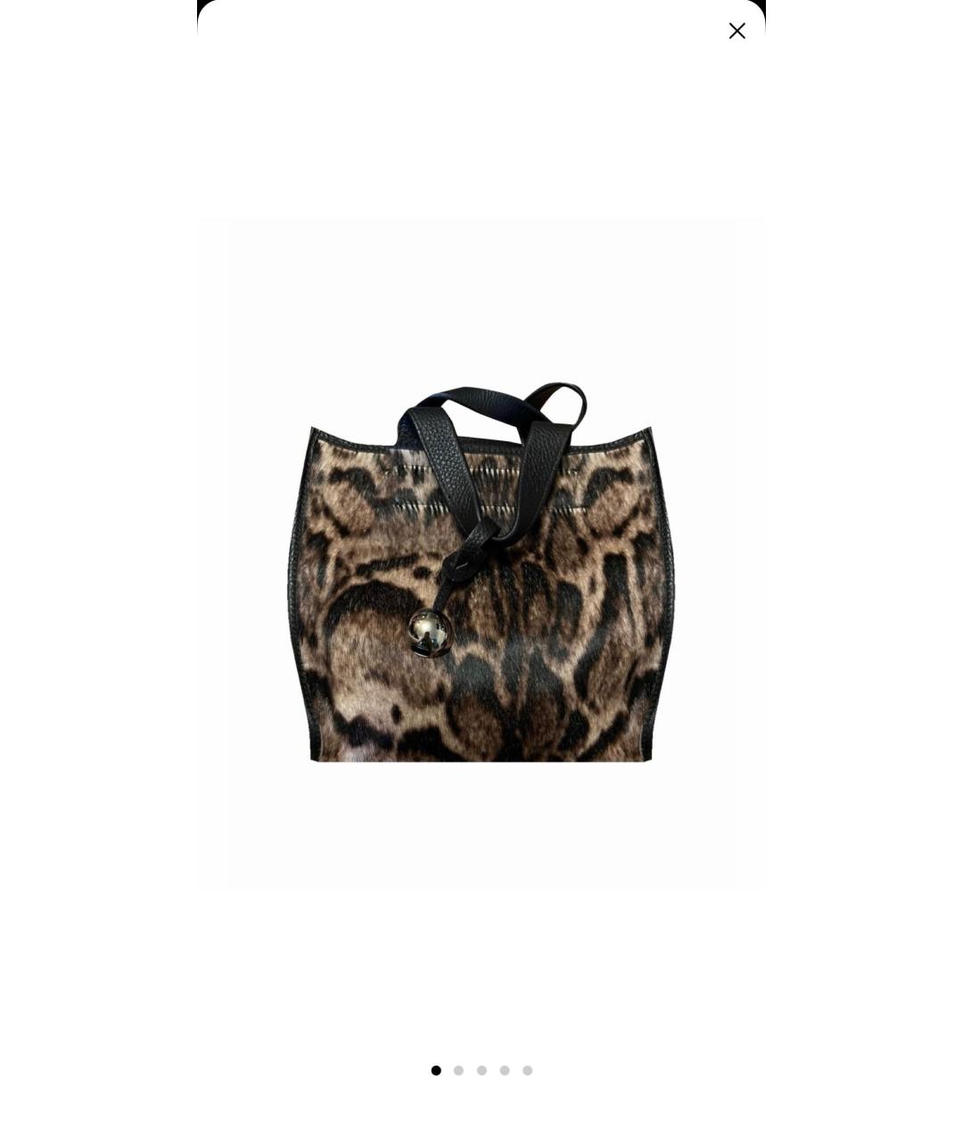 FURLA Мульти кожаная сумка с короткими ручками, фото 5