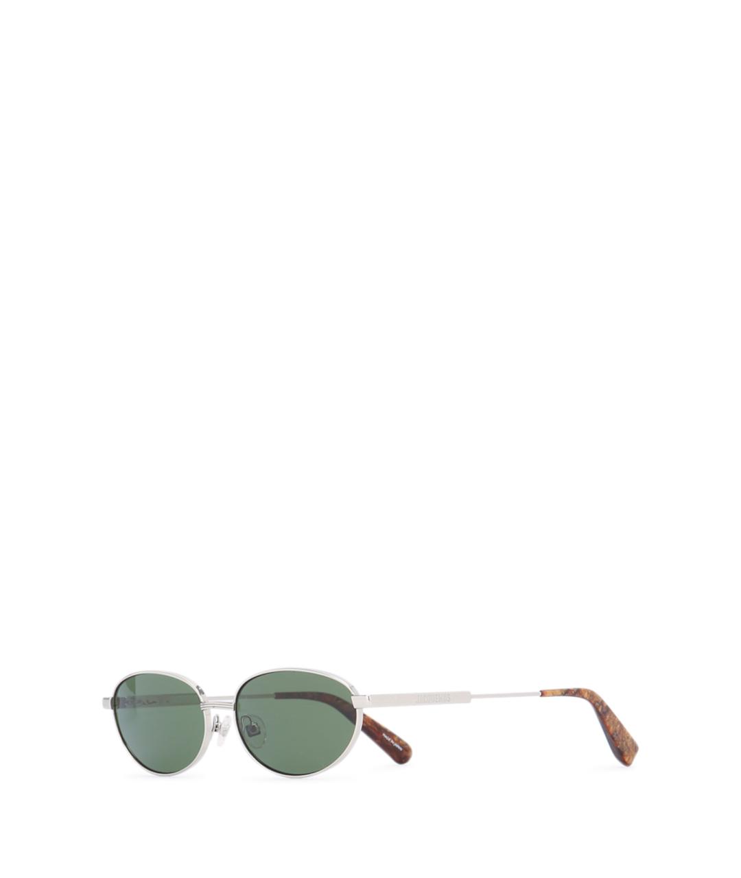 JACQUEMUS Серебряные металлические солнцезащитные очки, фото 2