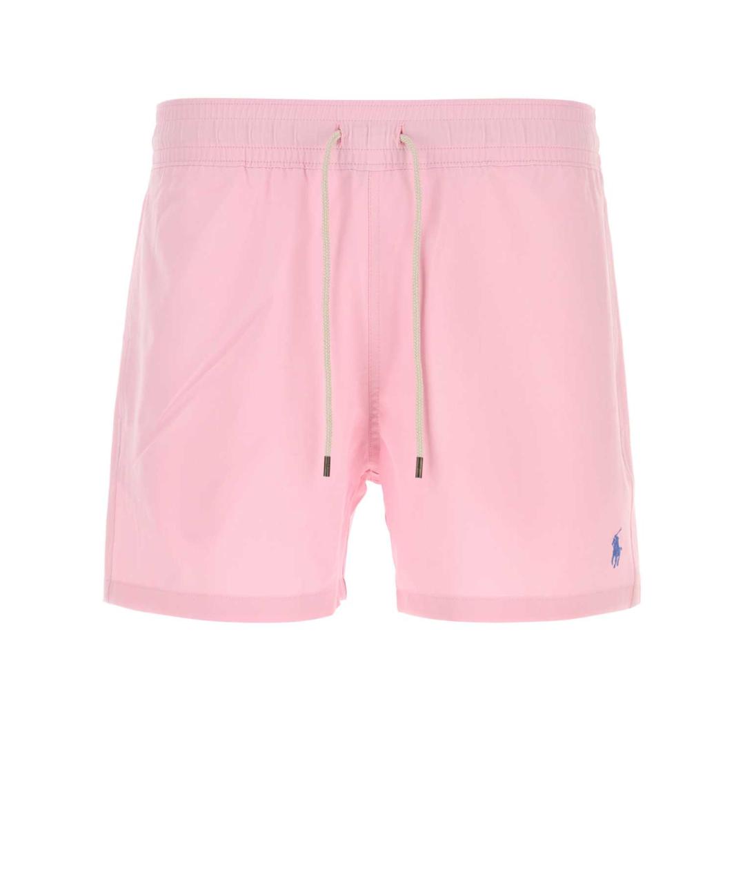 POLO RALPH LAUREN Розовые полиэстеровые шорты, фото 1