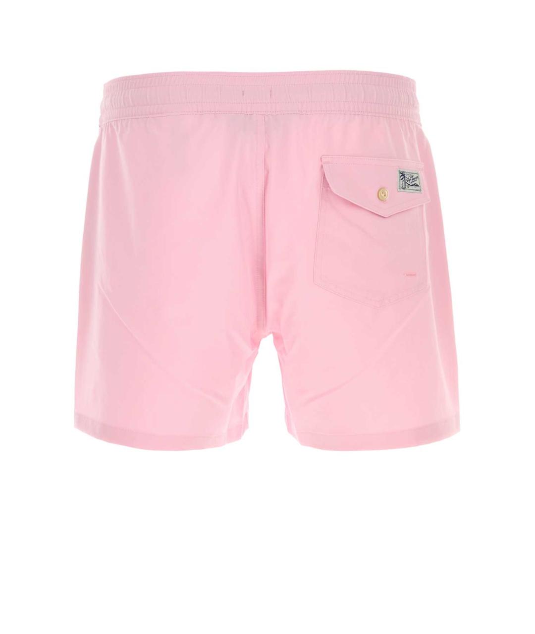 POLO RALPH LAUREN Розовые полиэстеровые шорты, фото 2