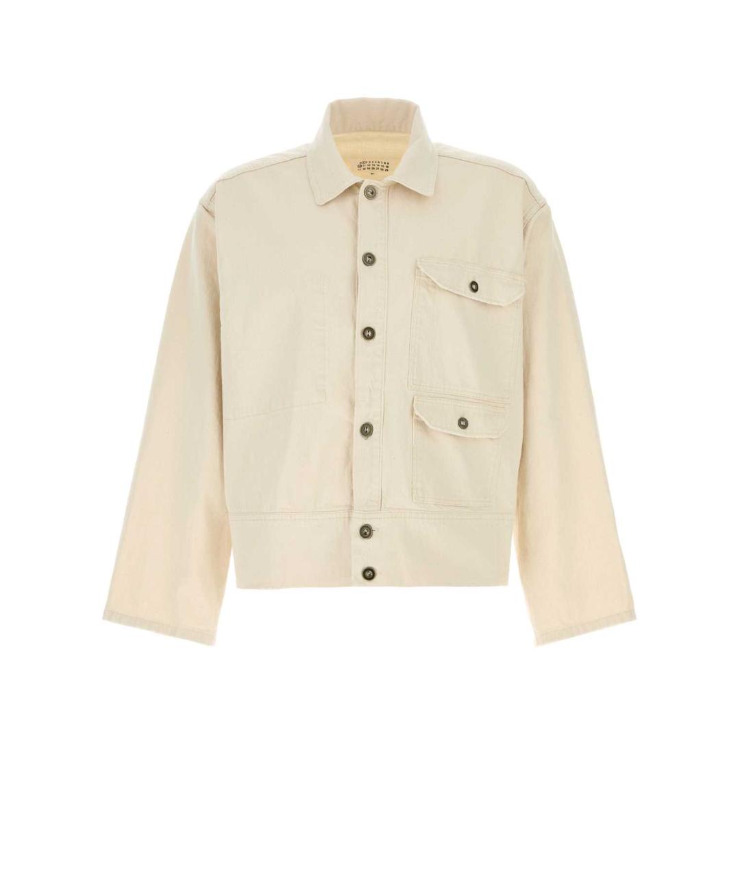 MAISON MARGIELA Бежевая хлопковая куртка, фото 1