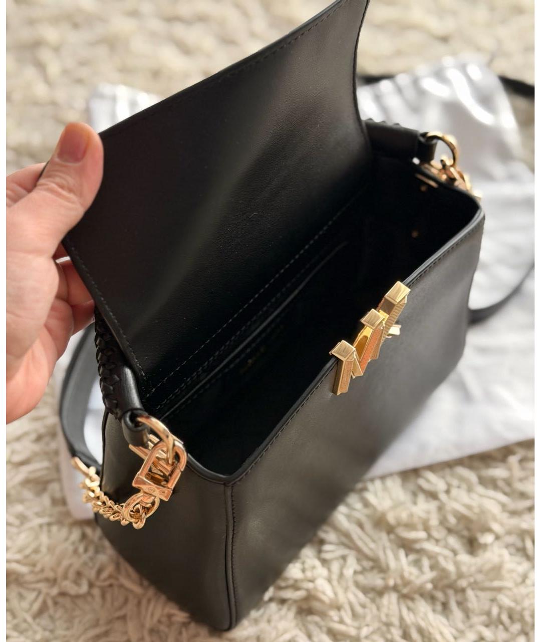 MICHAEL KORS Черная кожаная сумка на плечо, фото 4