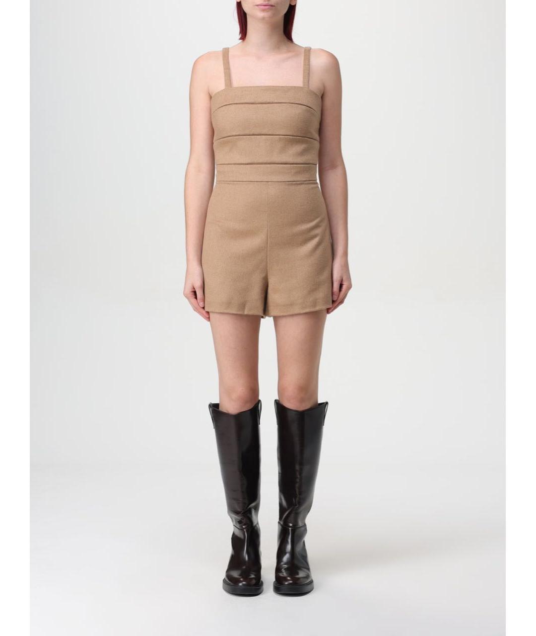 MAX MARA Бежевый комбинезон, фото 2