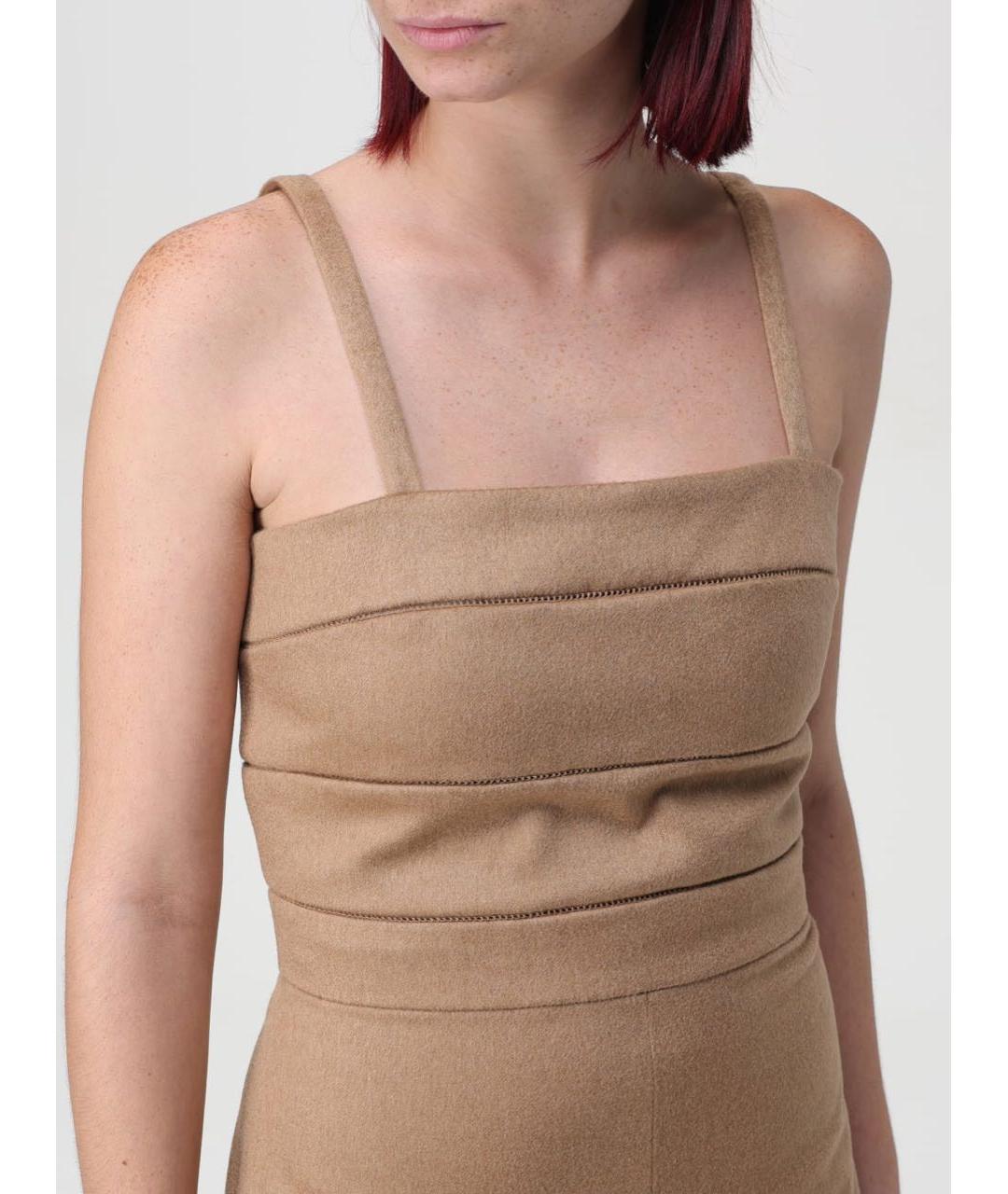 MAX MARA Бежевый комбинезон, фото 3