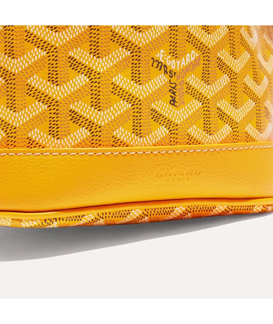 GOYARD Горчичная кожаная сумка через плечо, фото 3