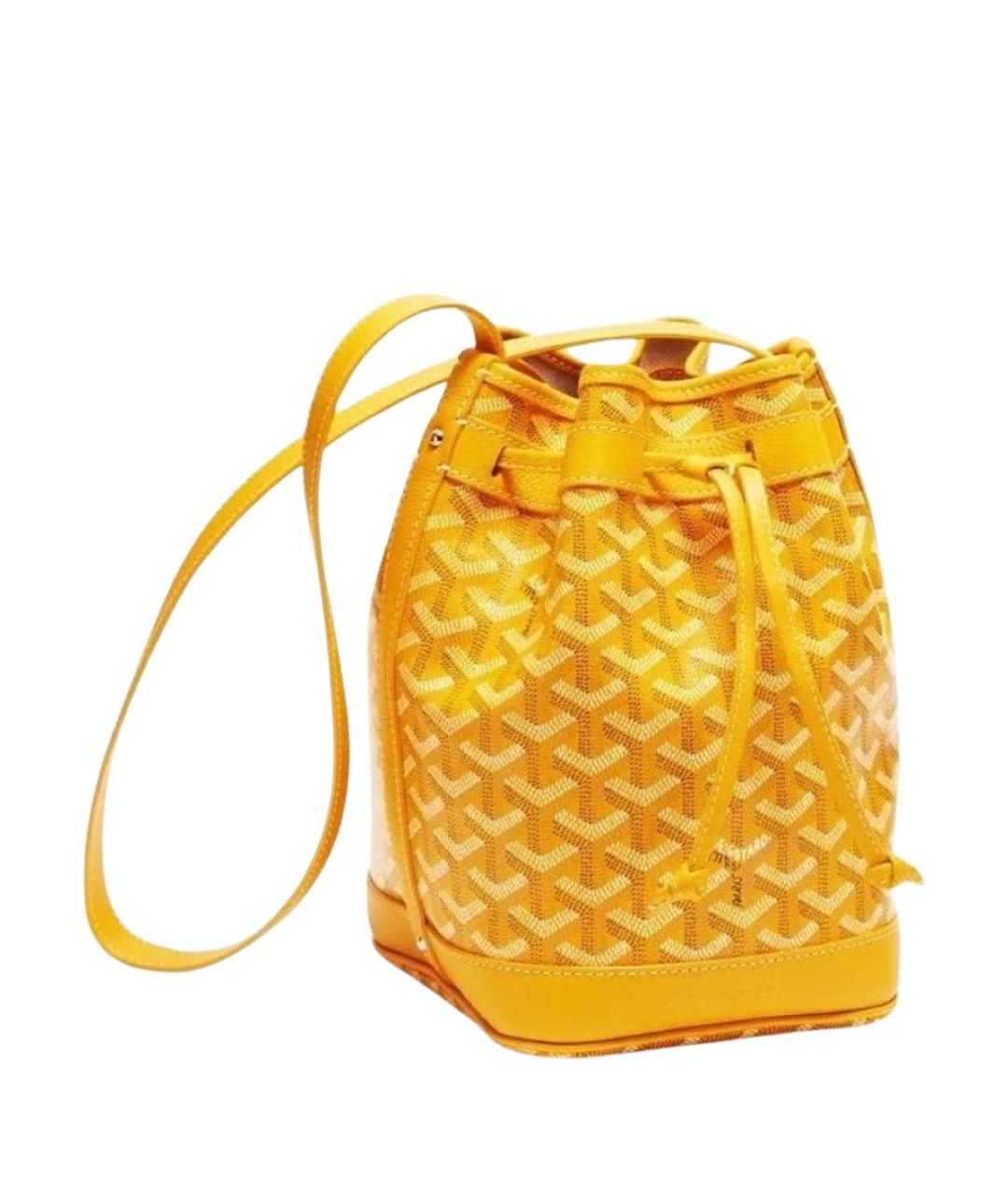 GOYARD Горчичная кожаная сумка через плечо, фото 1