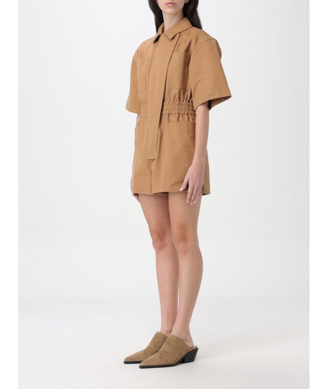 MAX MARA Бежевый комбинезон, фото 6