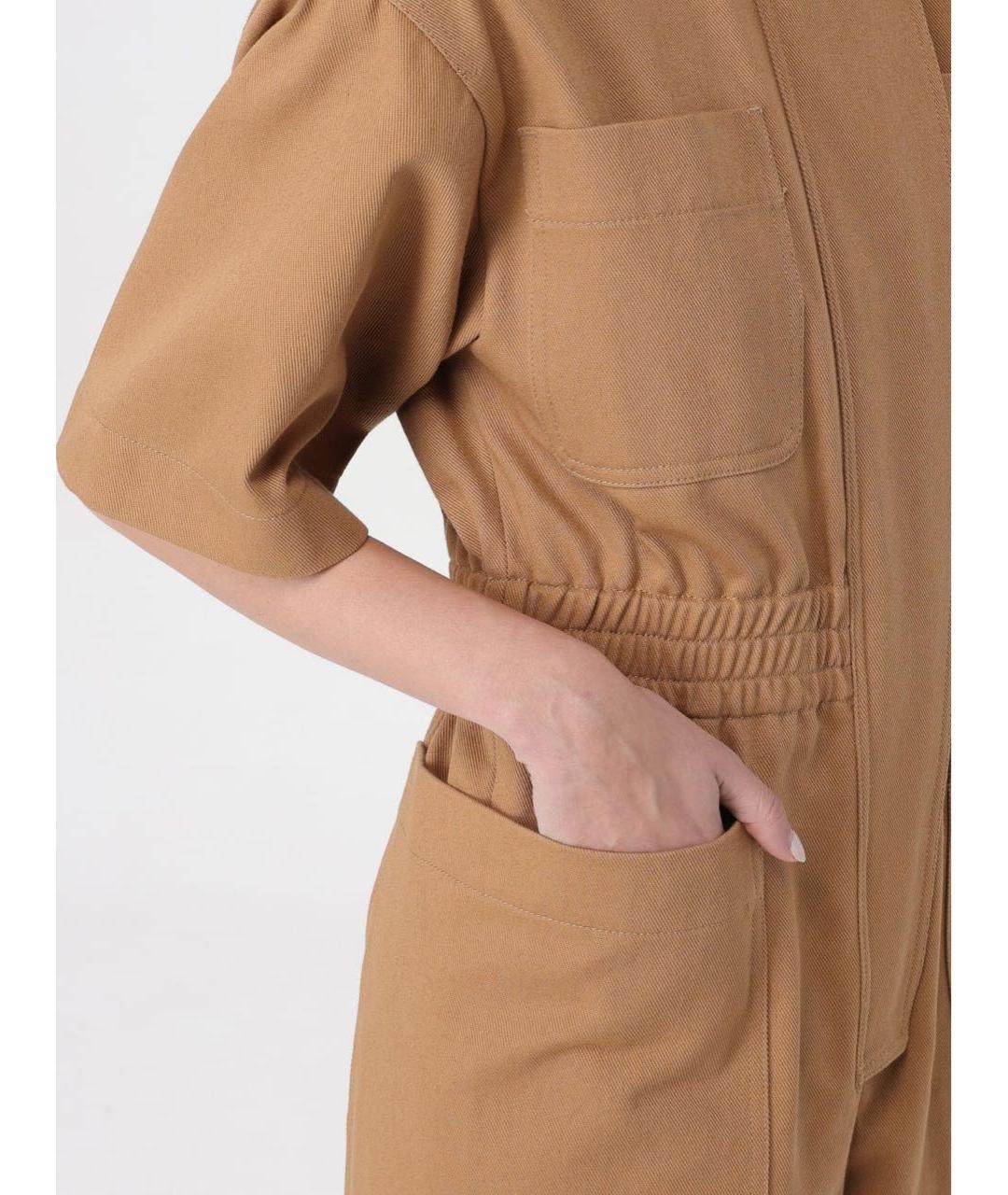 MAX MARA Бежевый комбинезон, фото 4