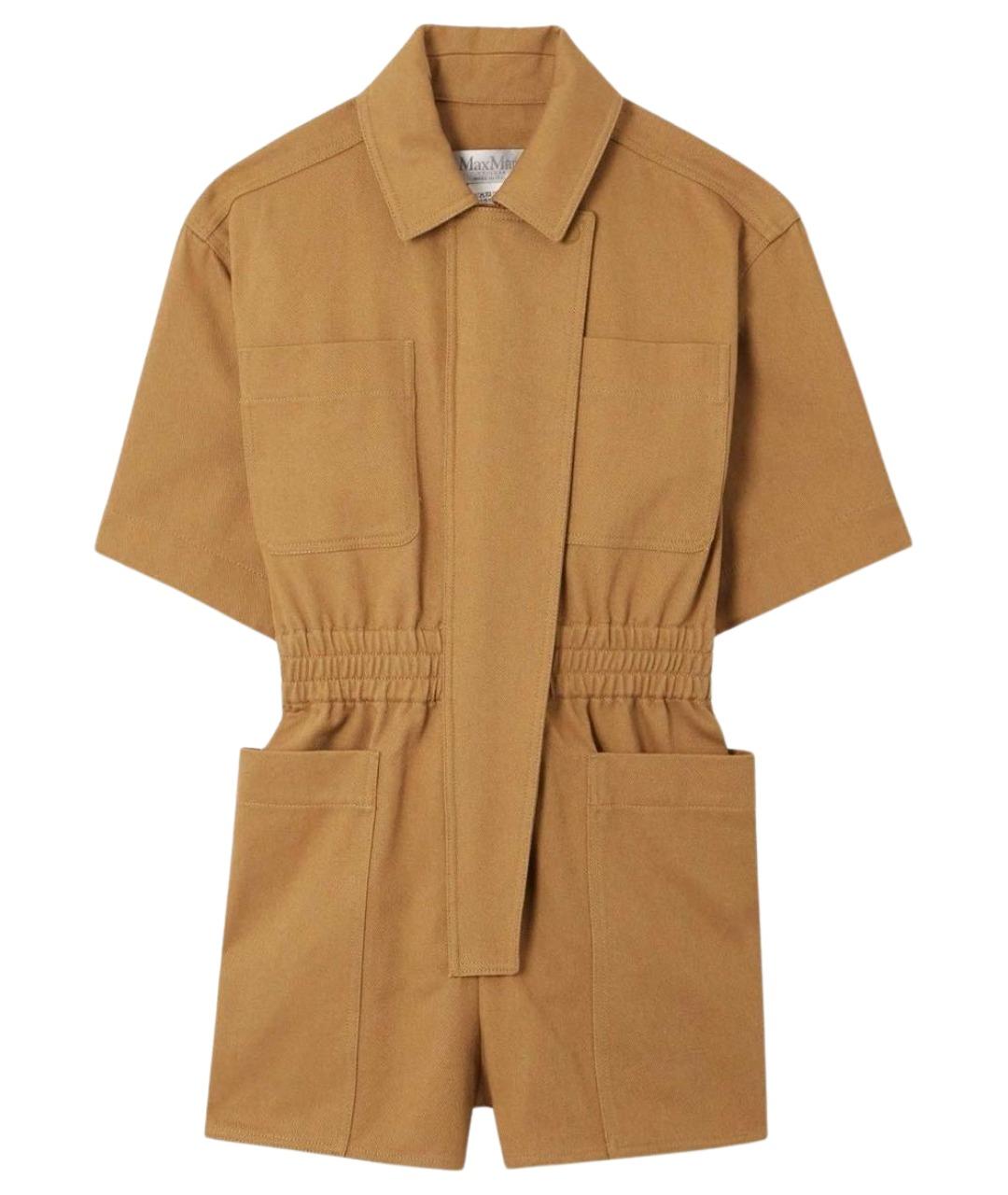 MAX MARA Бежевый комбинезон, фото 1
