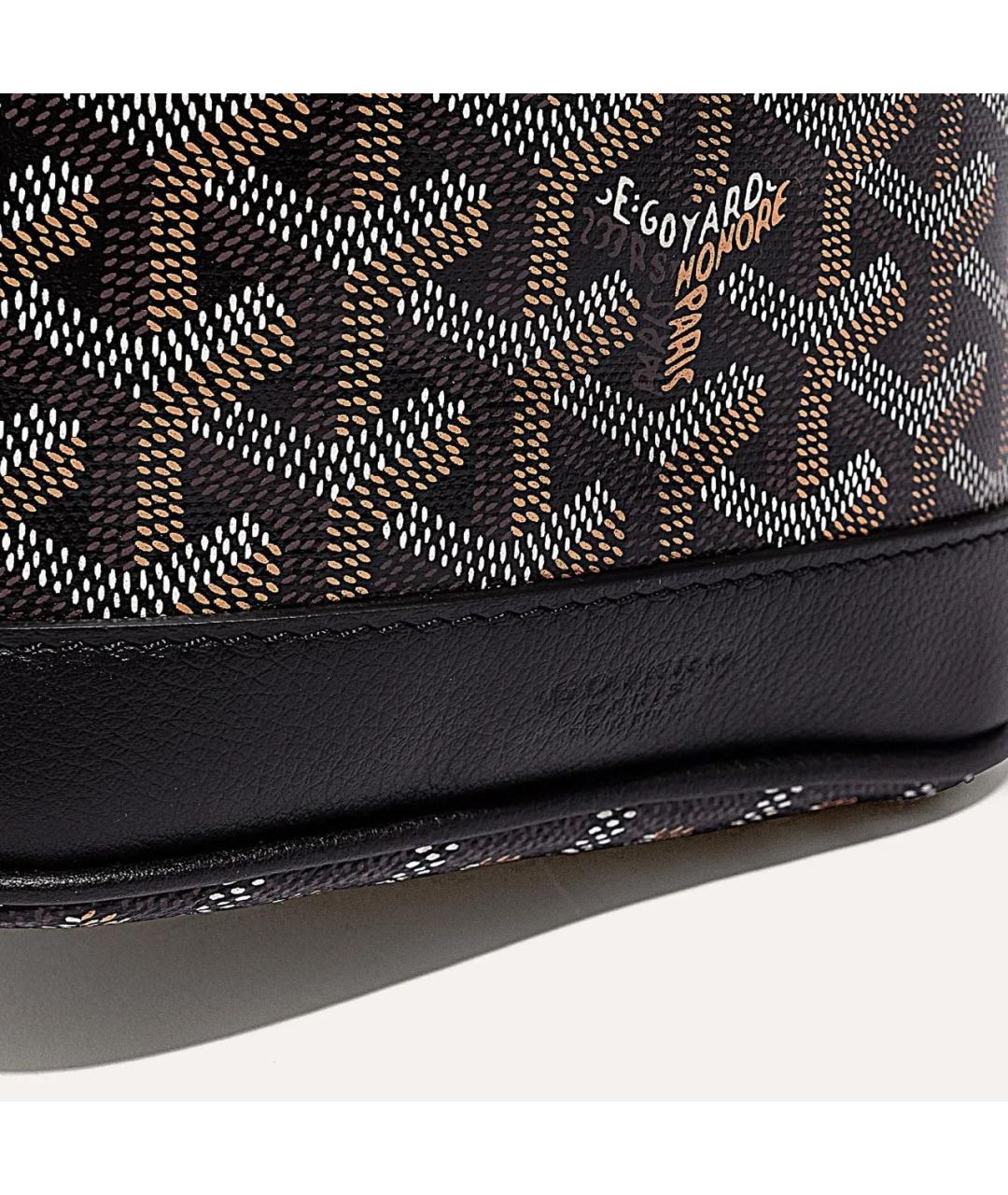 GOYARD Черная кожаная сумка через плечо, фото 3