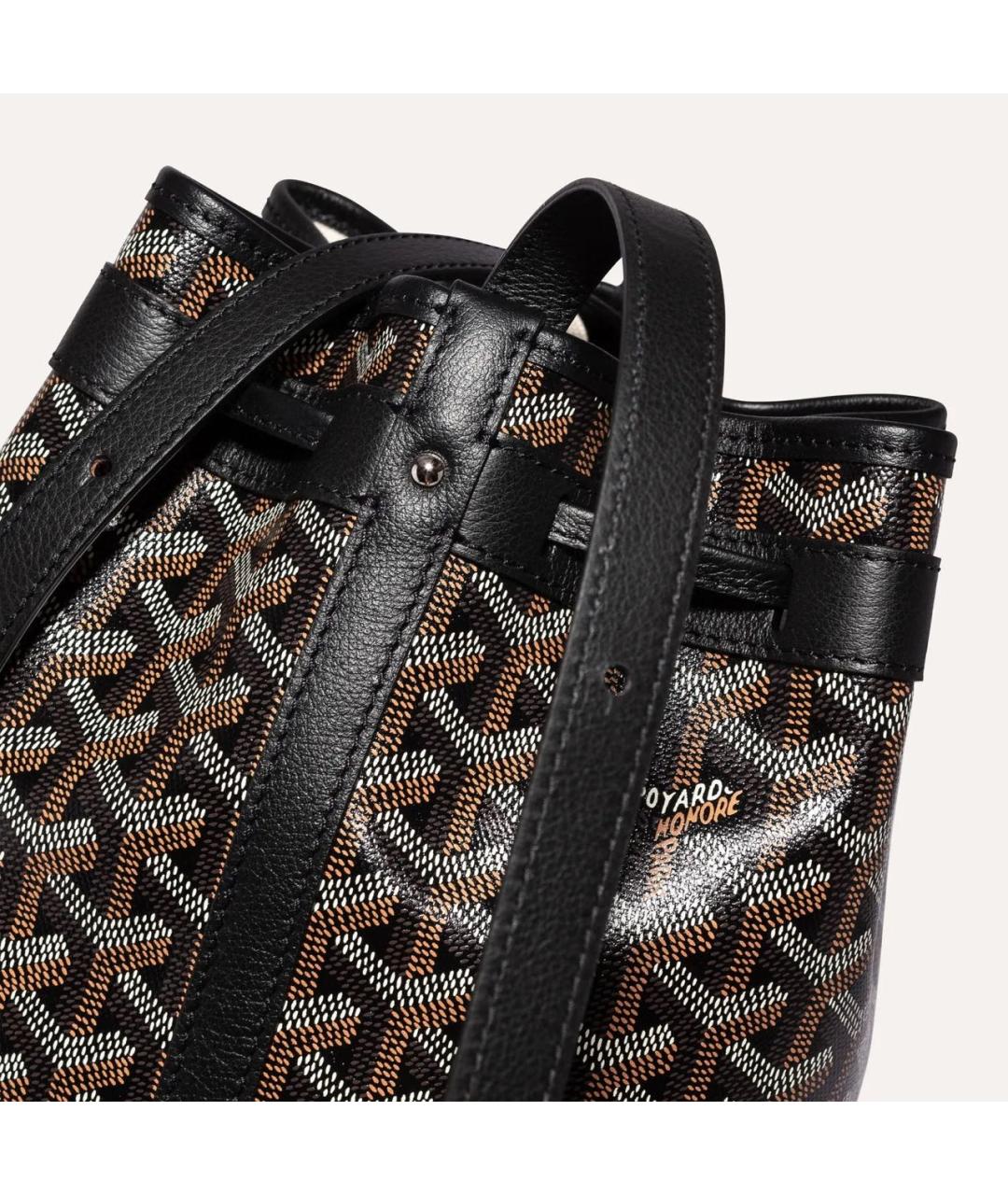 GOYARD Черная кожаная сумка через плечо, фото 4