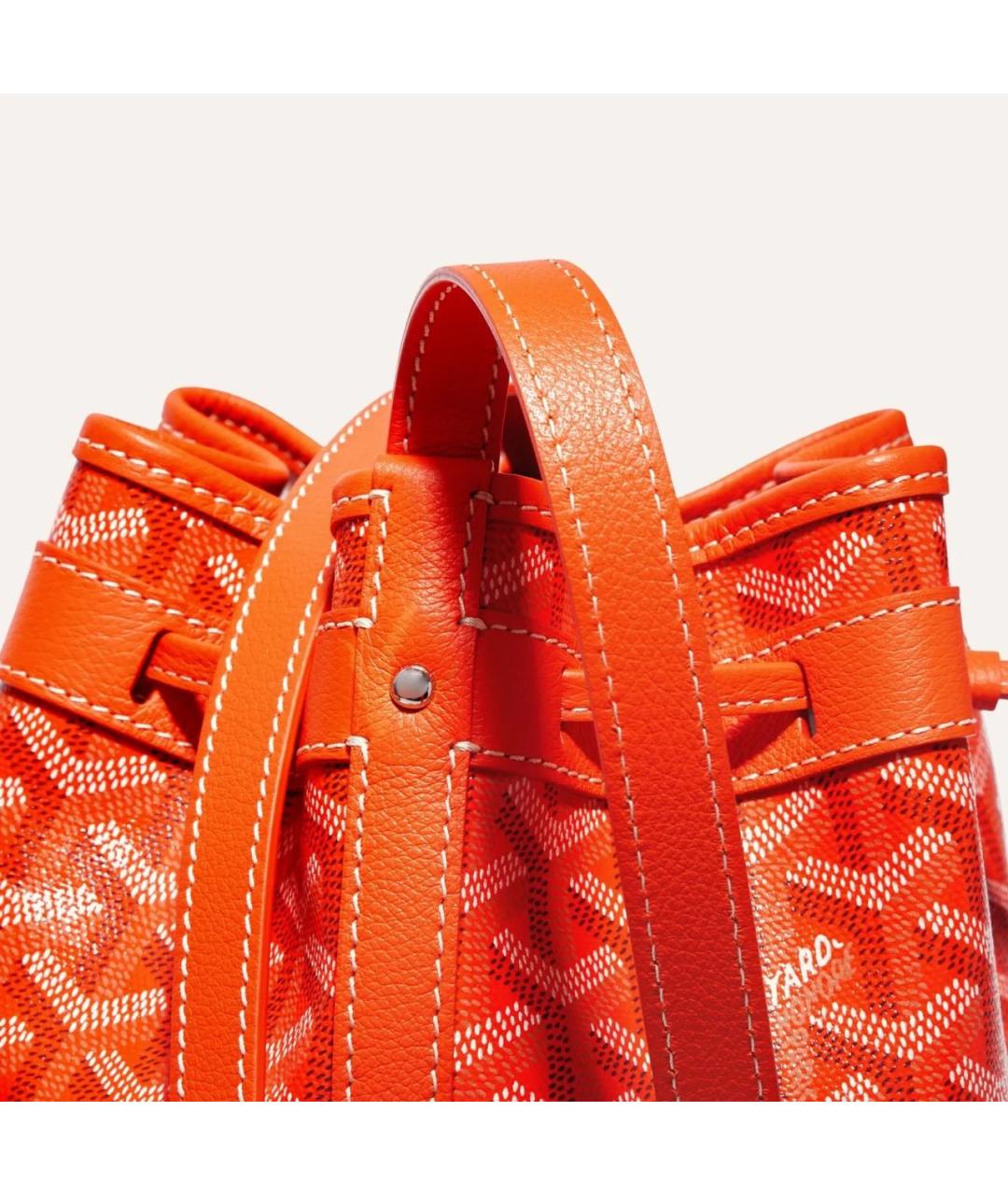 GOYARD Оранжевая кожаная сумка через плечо, фото 4