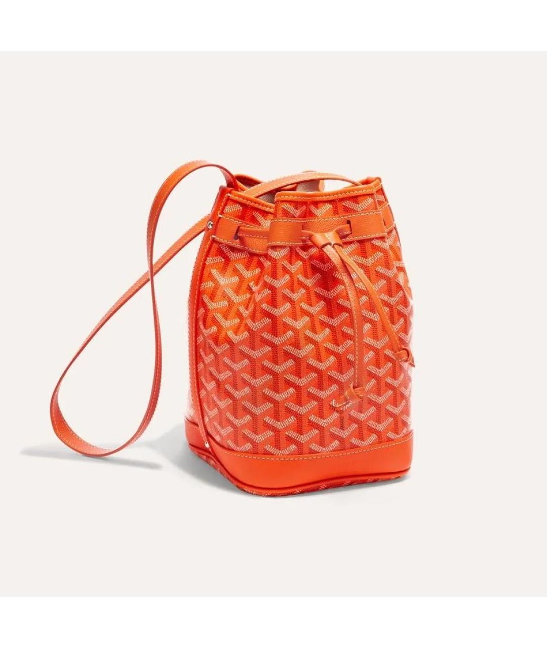 GOYARD Оранжевая кожаная сумка через плечо, фото 5