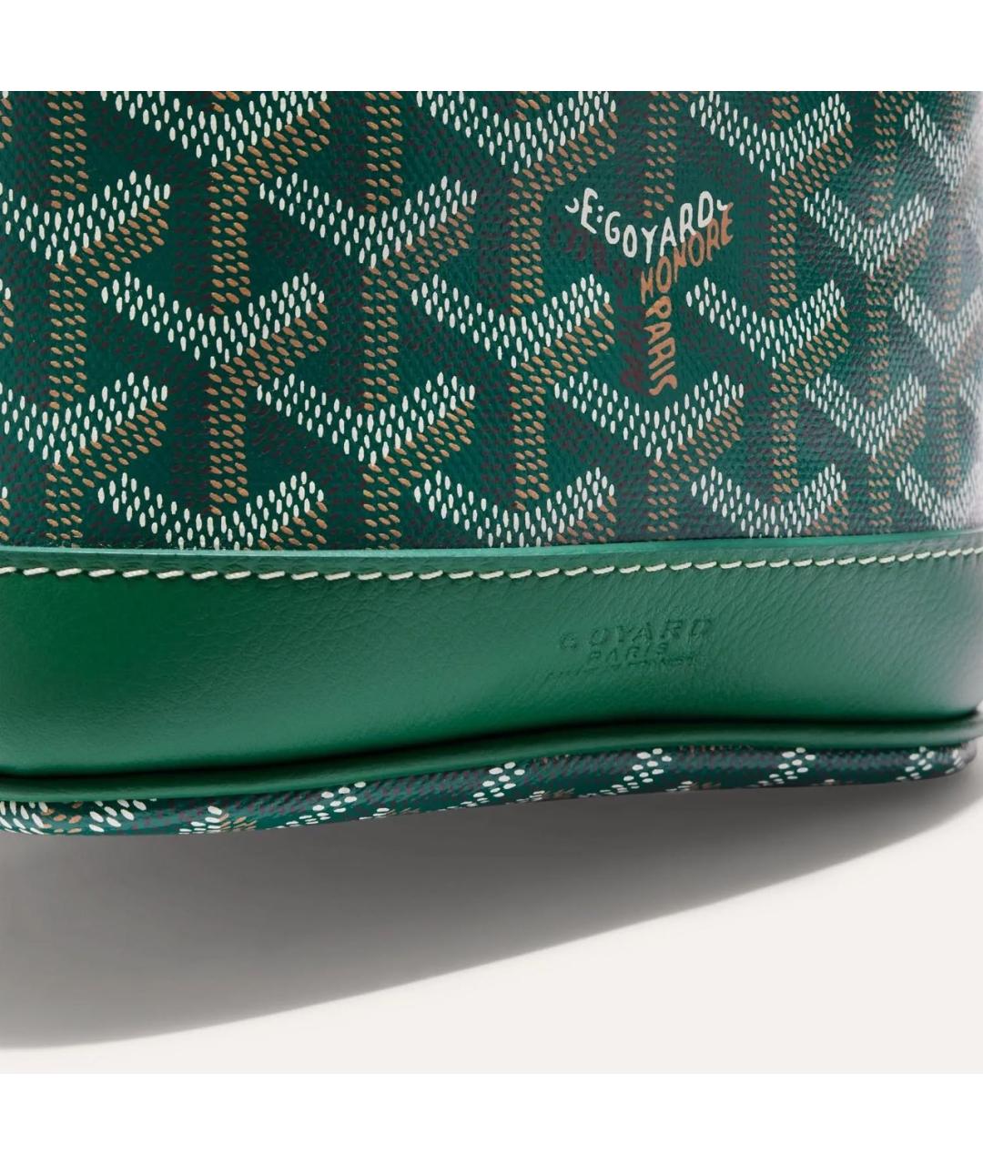 GOYARD Зеленая кожаная сумка через плечо, фото 3