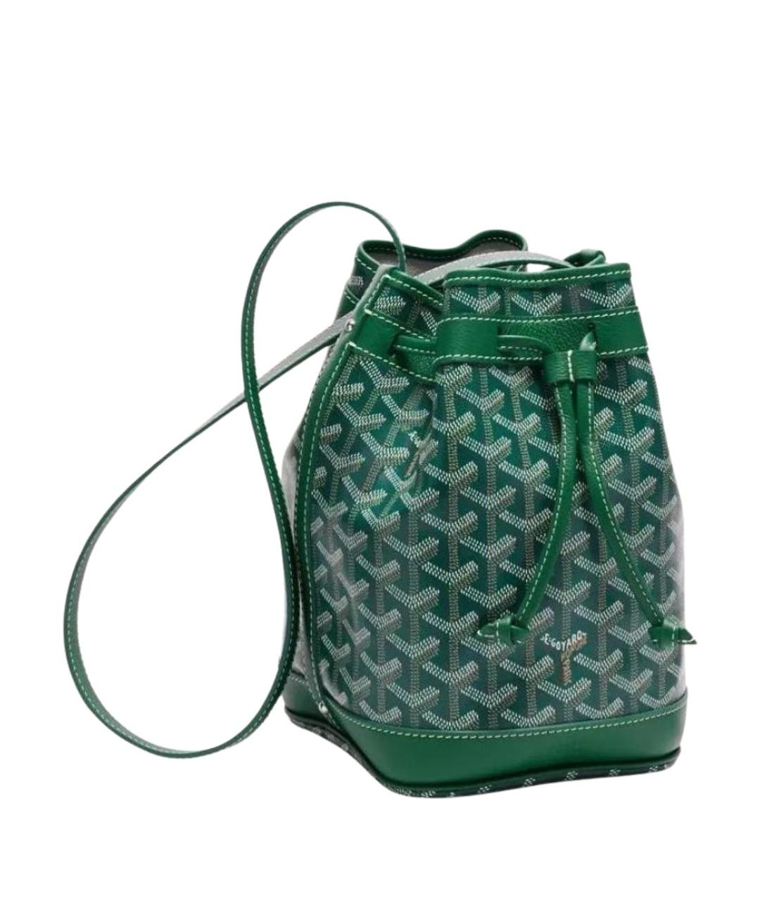 GOYARD Зеленая кожаная сумка через плечо, фото 1