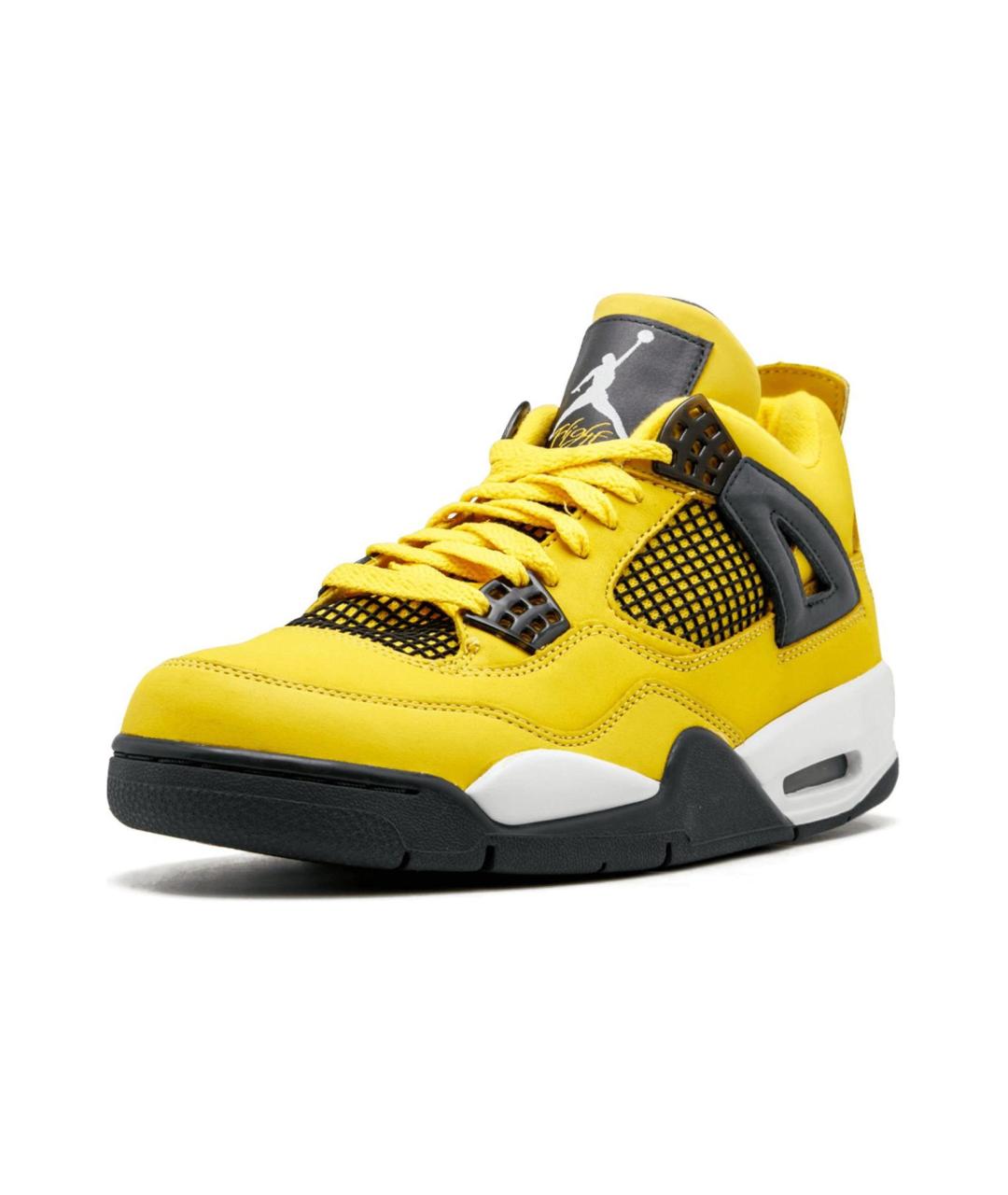 JORDAN Желтые высокие кроссовки / кеды, фото 3