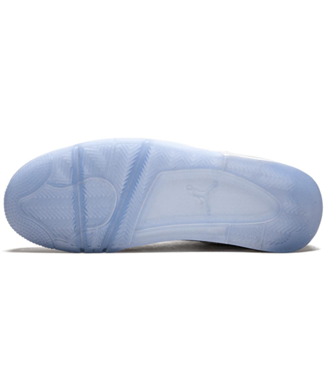 JORDAN Серые кожаные высокие кроссовки / кеды, фото 5