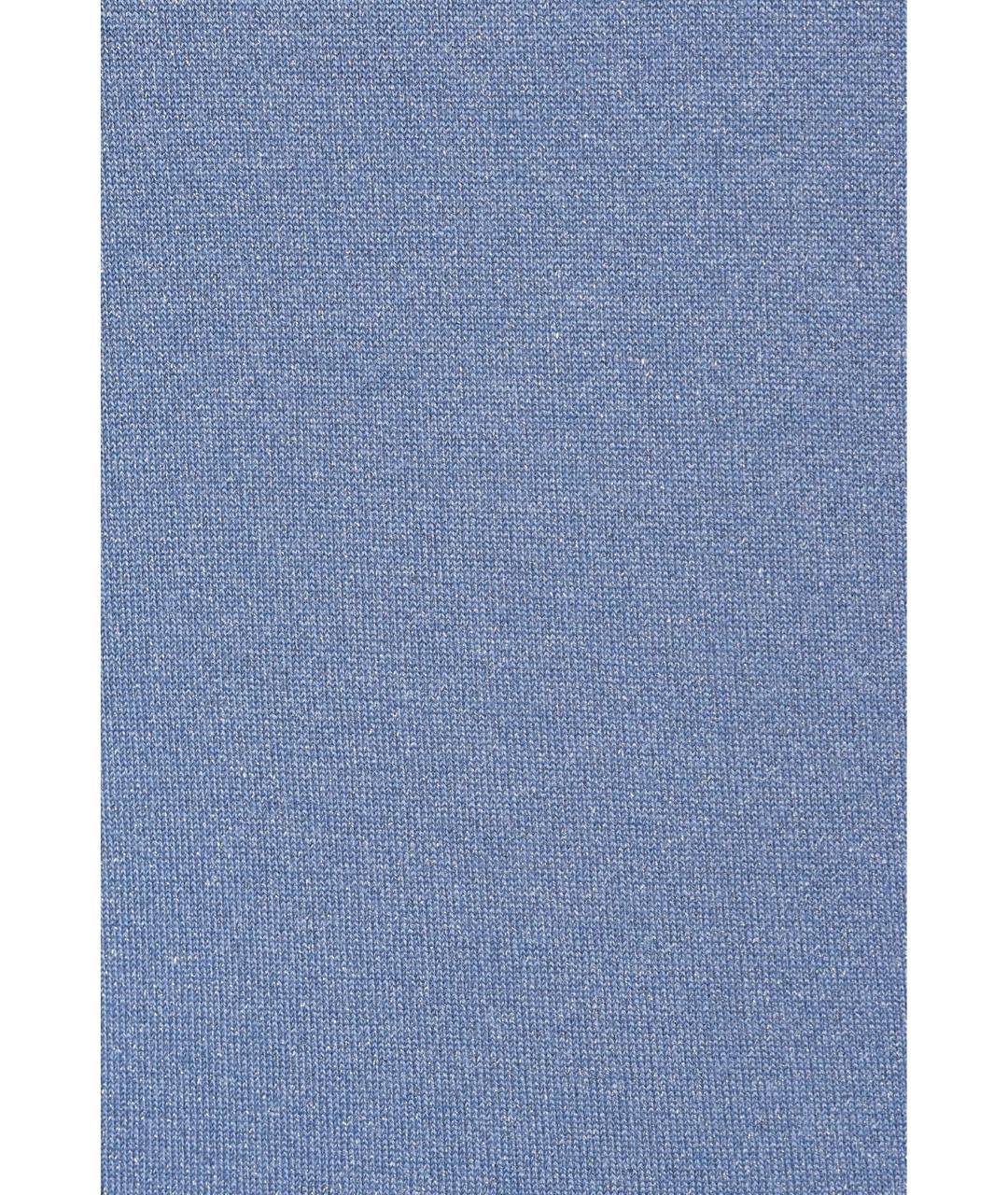 BRUNELLO CUCINELLI Голубая кашемировая футболка, фото 5