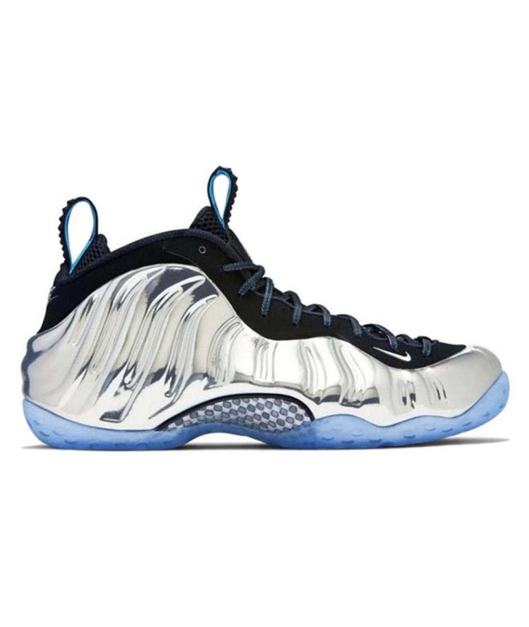 NIKE Серебряные высокие кроссовки / кеды, фото 1