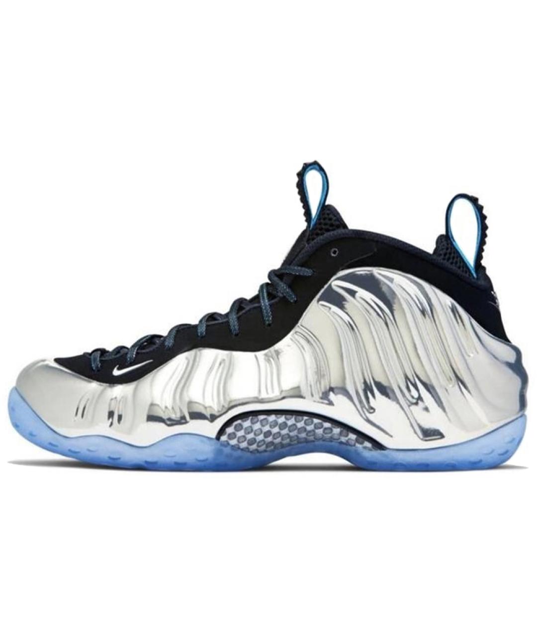 NIKE Серебряные высокие кроссовки / кеды, фото 2