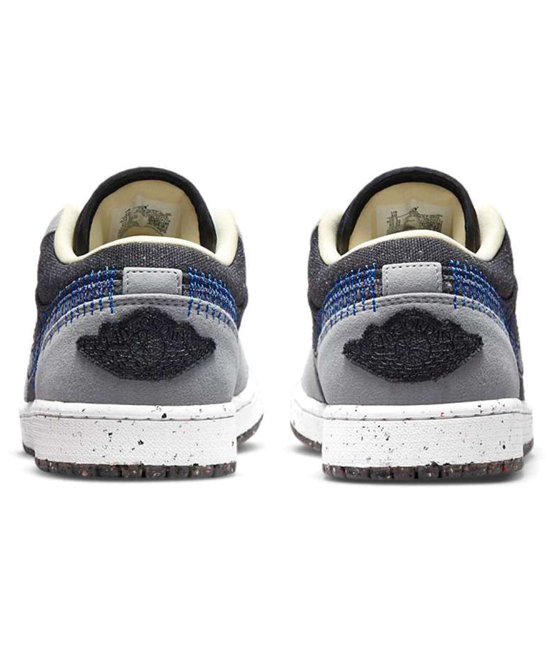 JORDAN Серые замшевые высокие кроссовки / кеды, фото 5