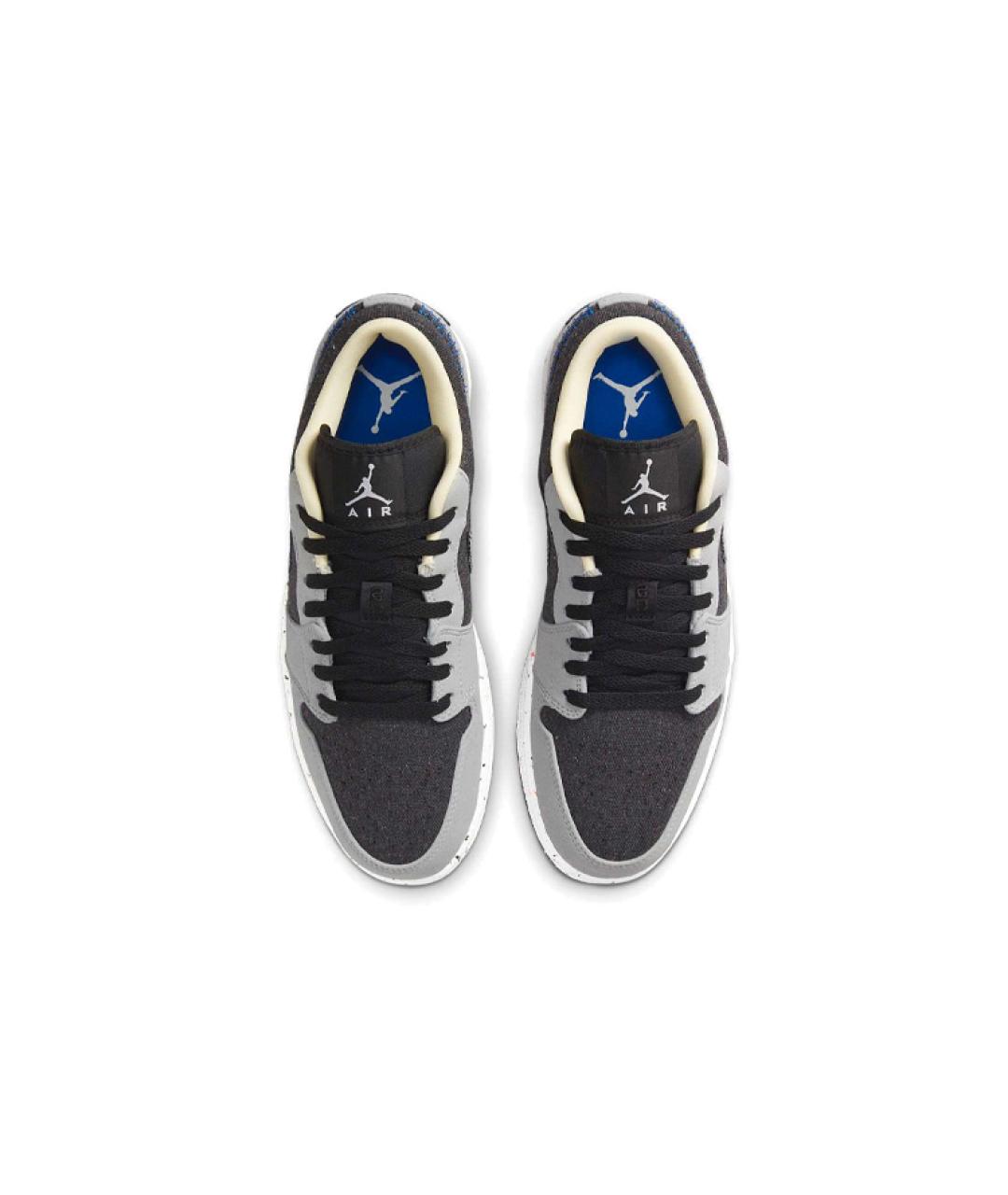 JORDAN Серые замшевые высокие кроссовки / кеды, фото 4