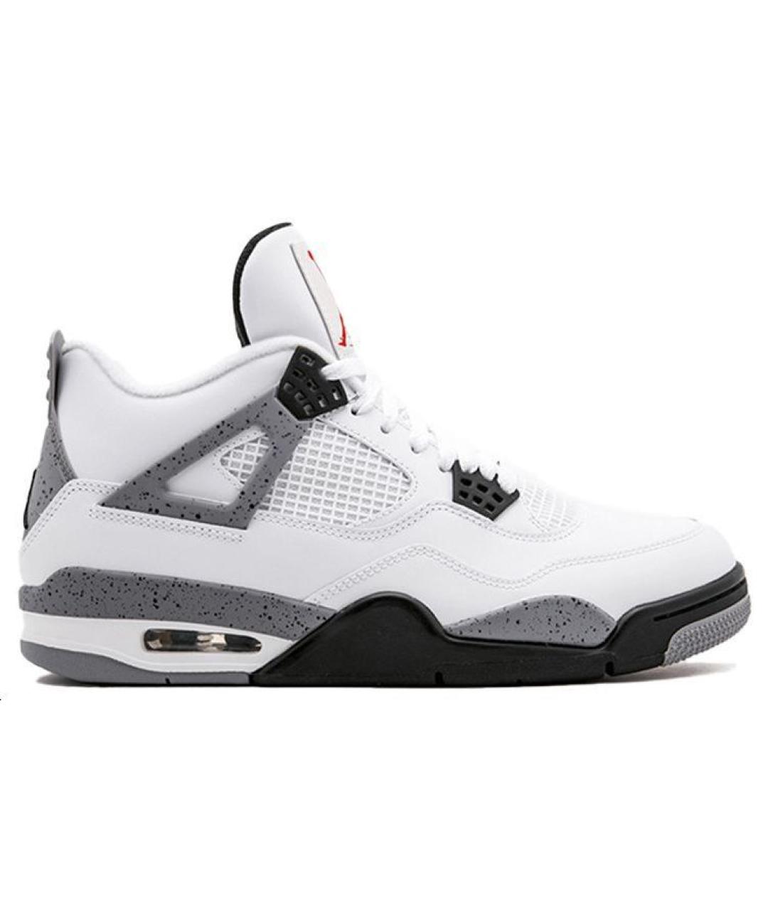 JORDAN Белые кожаные высокие кроссовки / кеды, фото 1