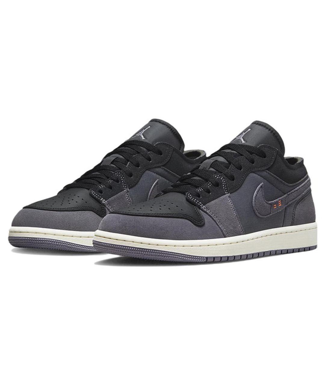 JORDAN Черные замшевые высокие кроссовки / кеды, фото 3