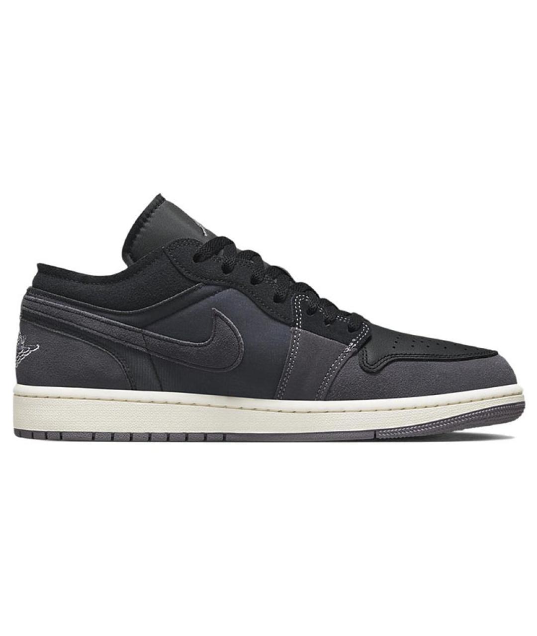 JORDAN Черные замшевые высокие кроссовки / кеды, фото 1